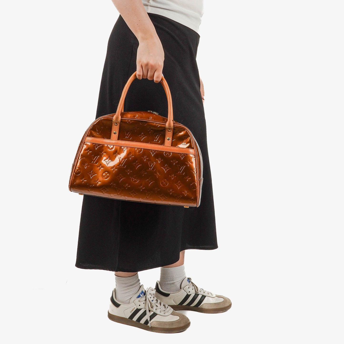 Louis Vuitton Tompkins Square Bronze Vernis Bag