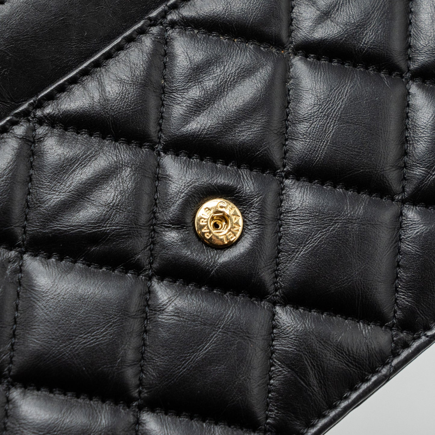 Chanel 2.55 Reissue Lucky Charms Wallet On Chain Aged Calfskin Black