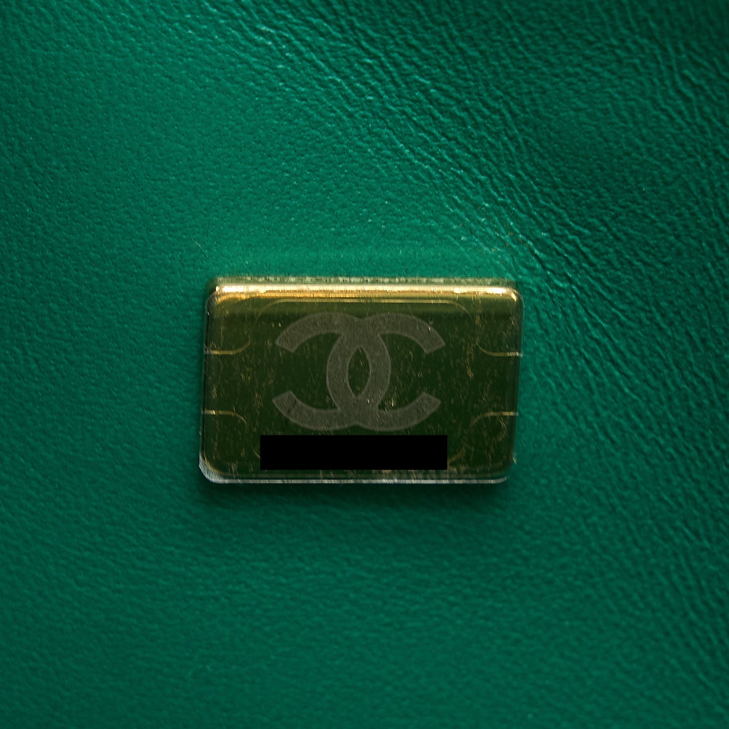 Chanel Small Classic Double Flap Bag Lambskin Green L(Microchip)