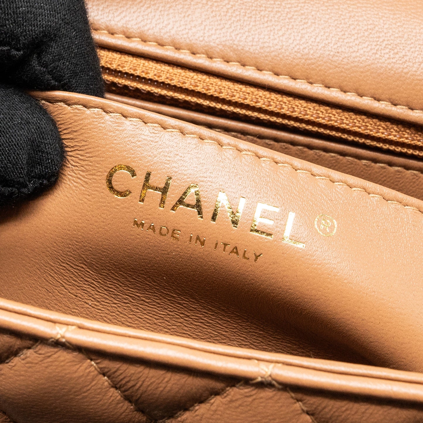Chanel 22s Mini Rectangular Flap Bag Lambskin Caramel L (microchip)