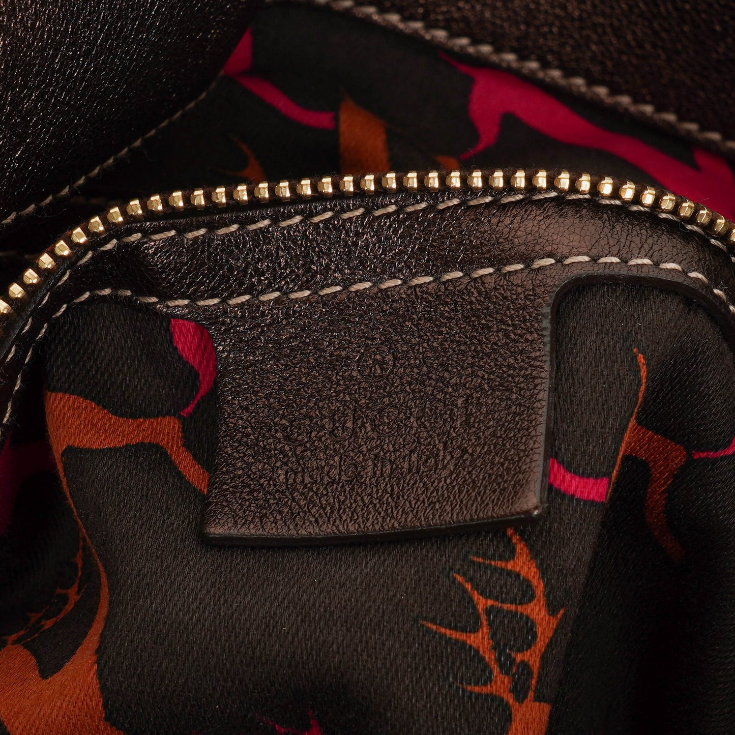 Gucci Monogram Canvas Mink Indy Top Handle Bag