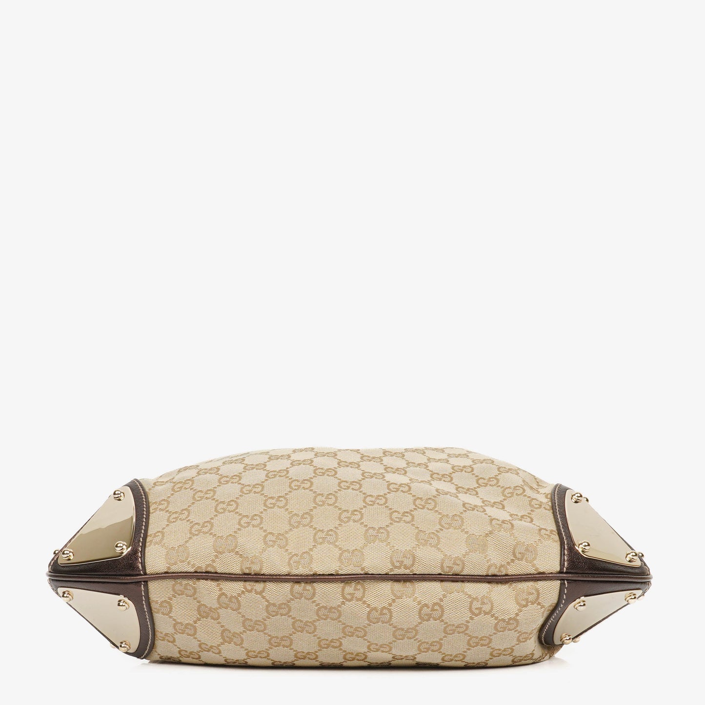 Gucci Monogram Canvas Mink Indy Top Handle Bag