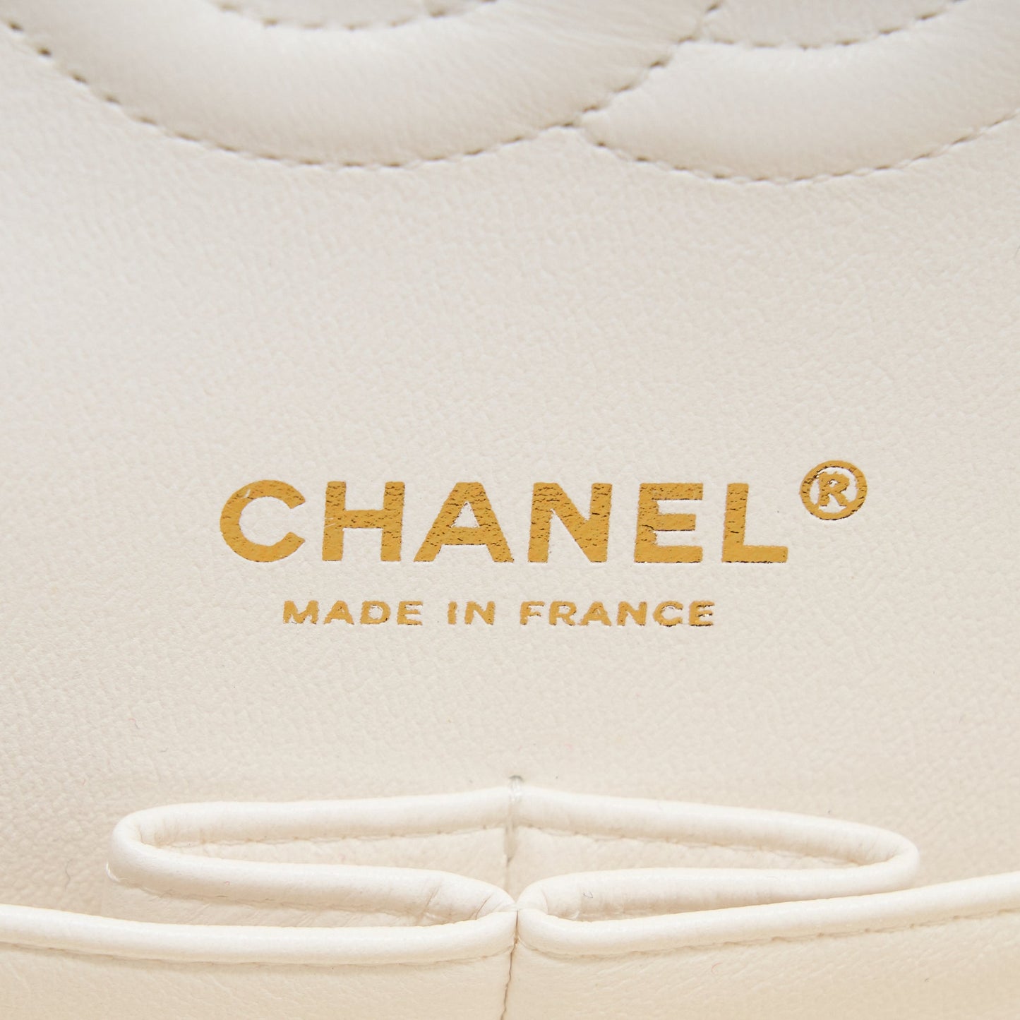 Chanel Medium Classic Double Flap Bag Caviar White L
