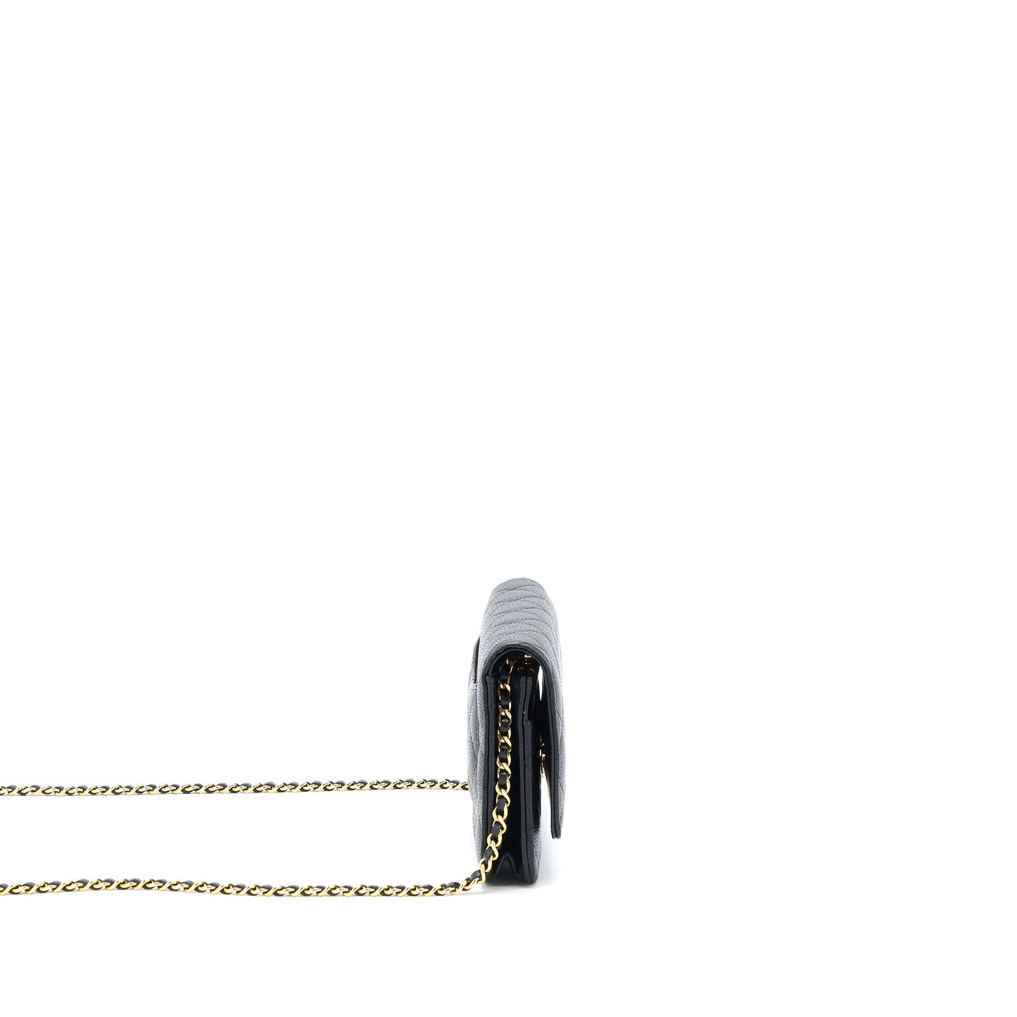 Chanel Classic Wallet On Chain Caviar Black ( Microchip)