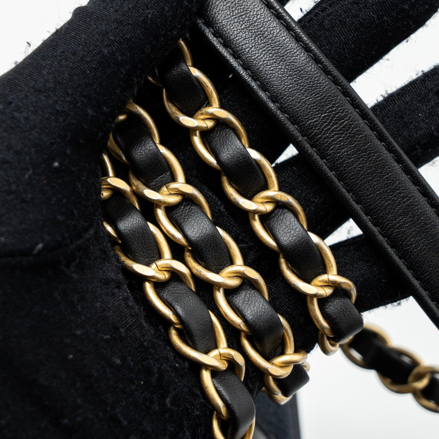 Chanel Filigree Camera Bag Caviar Dark Blue/ Black