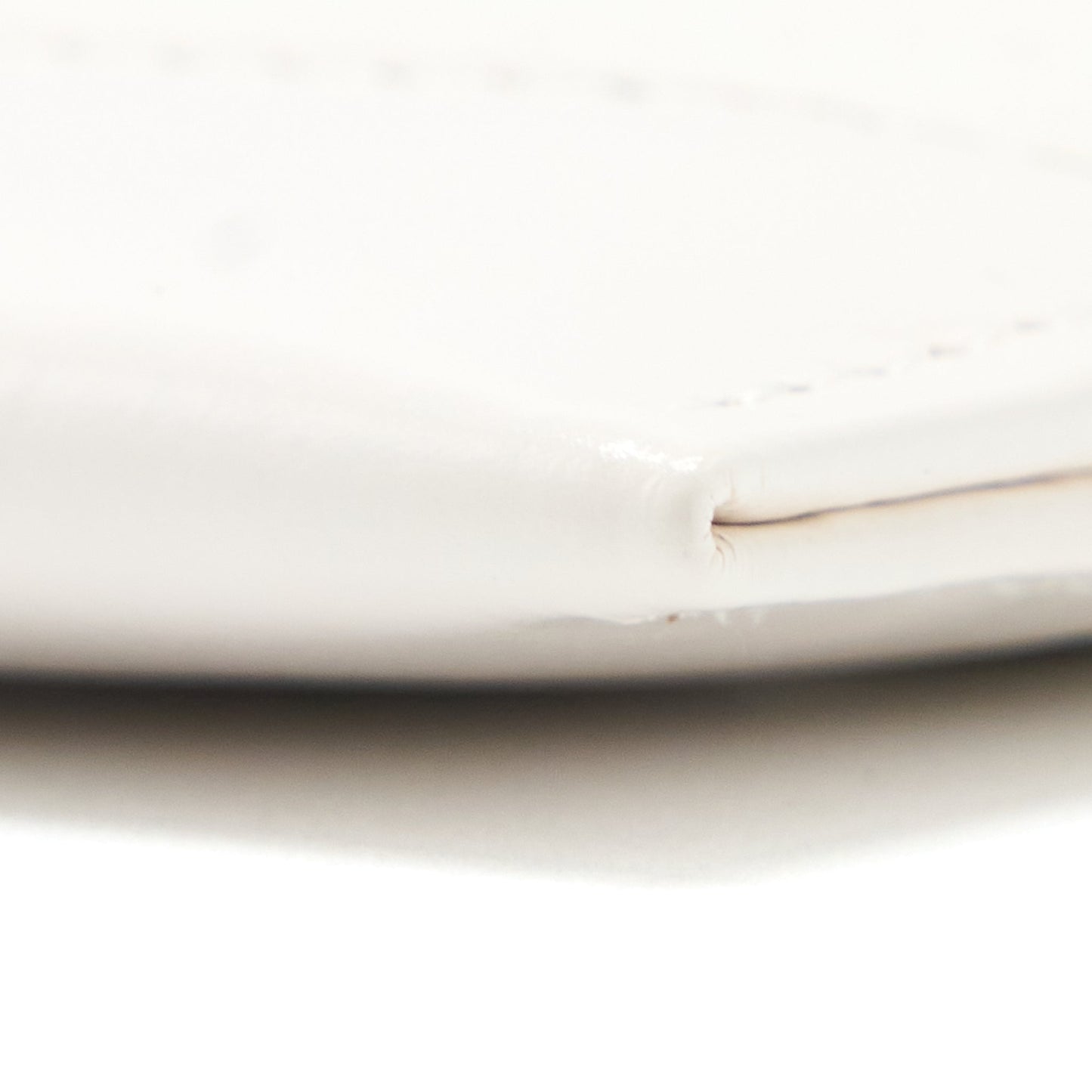 Chanel Chevron Card Holder Calfskin White