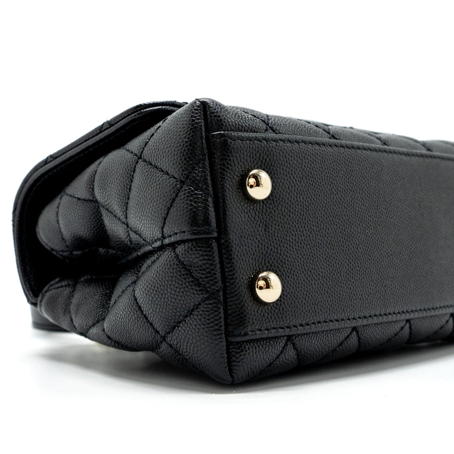 Chanel Coco Handle Extra  Mini Caviar Black L(Microchip)