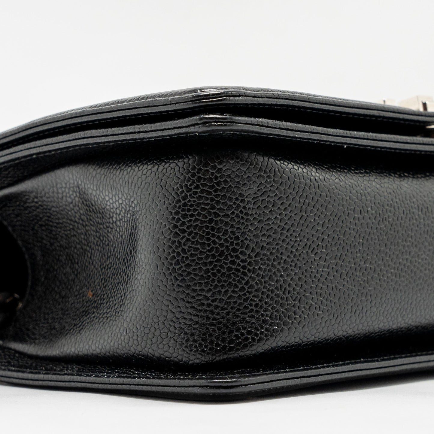 Chanel Chevron Medium Boy Bag caviar black