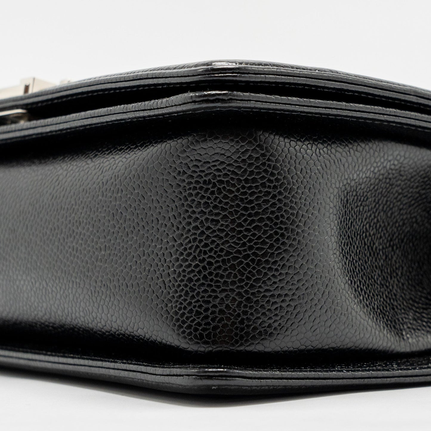 Chanel Chevron Medium Boy Bag caviar black