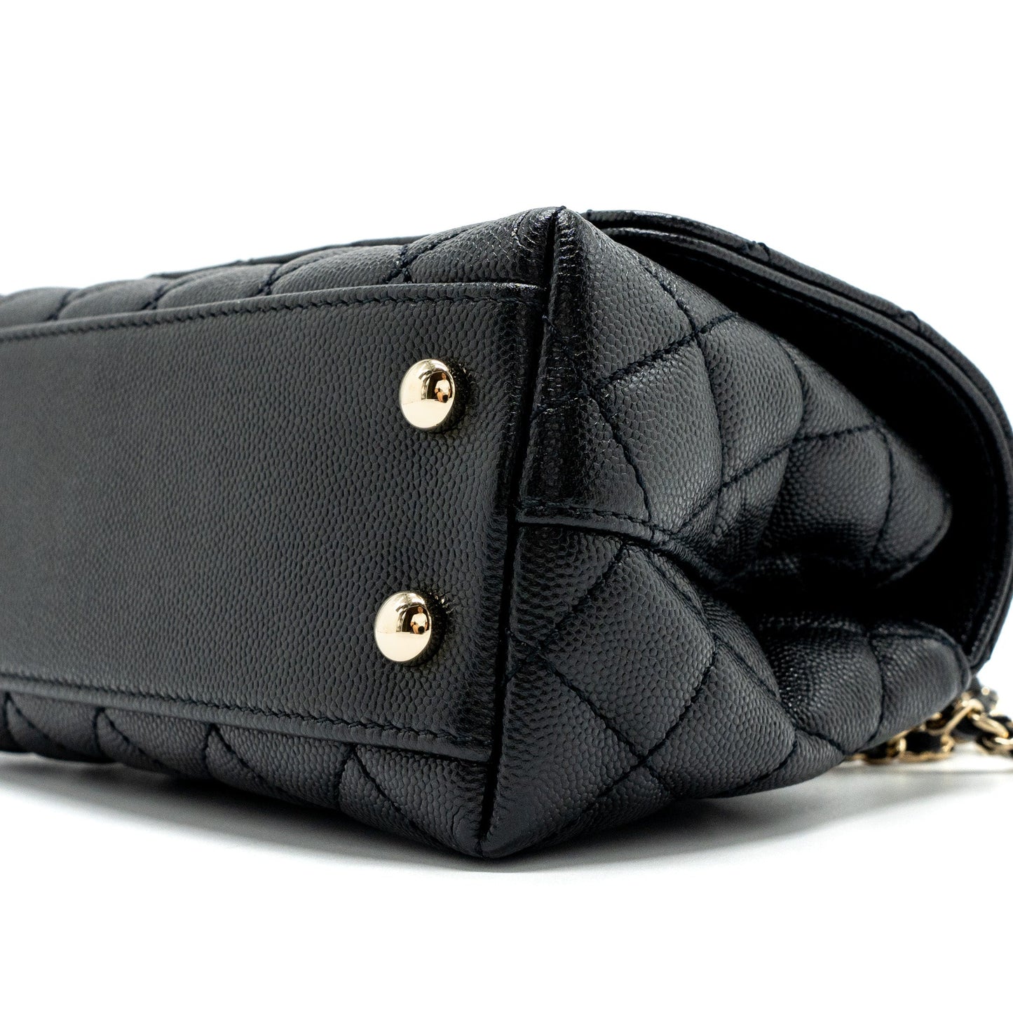 Chanel Coco Handle Extra  Mini Caviar Black L(Microchip)