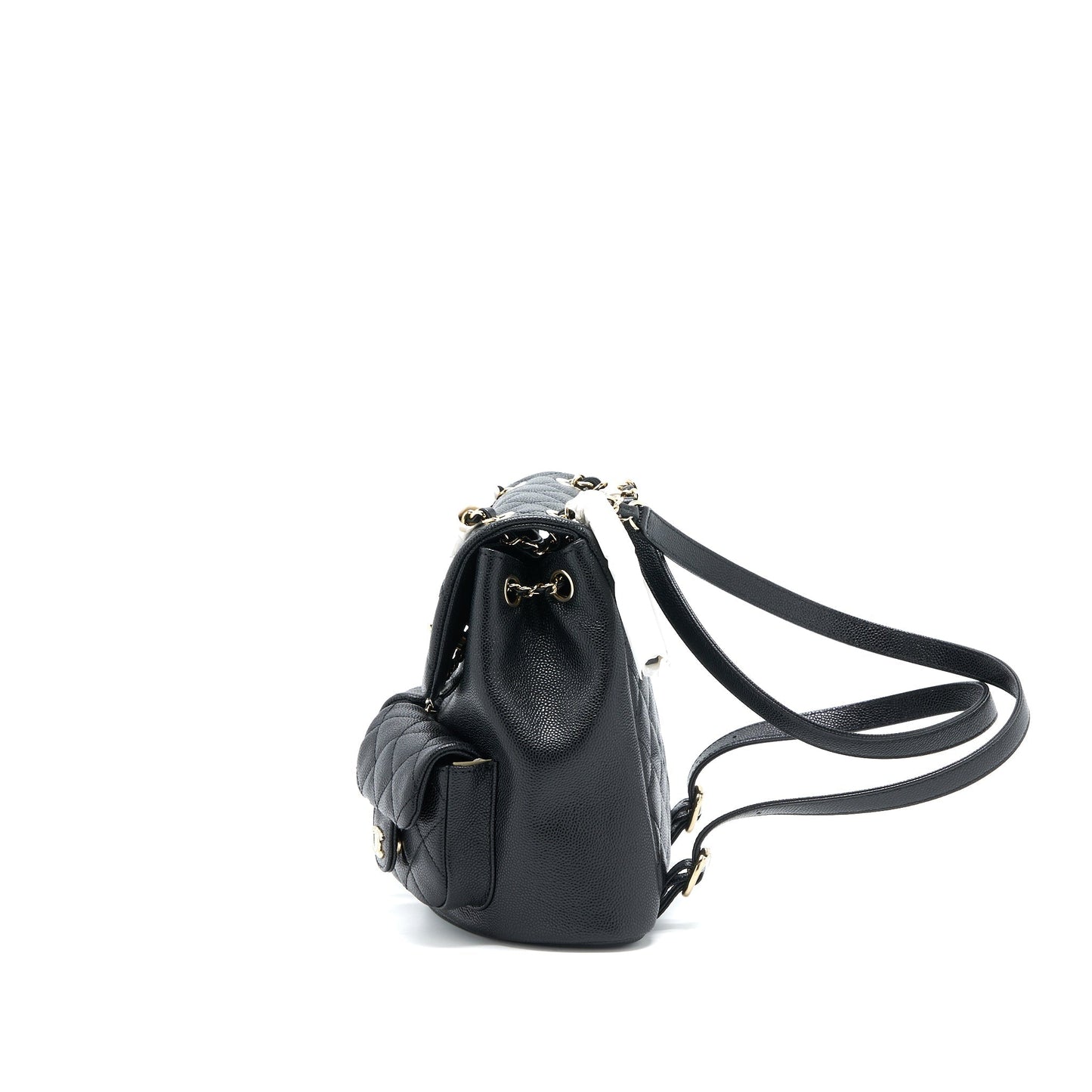 Chanel 23P Triple Pack Backpack Caviar Black L (Microchip)