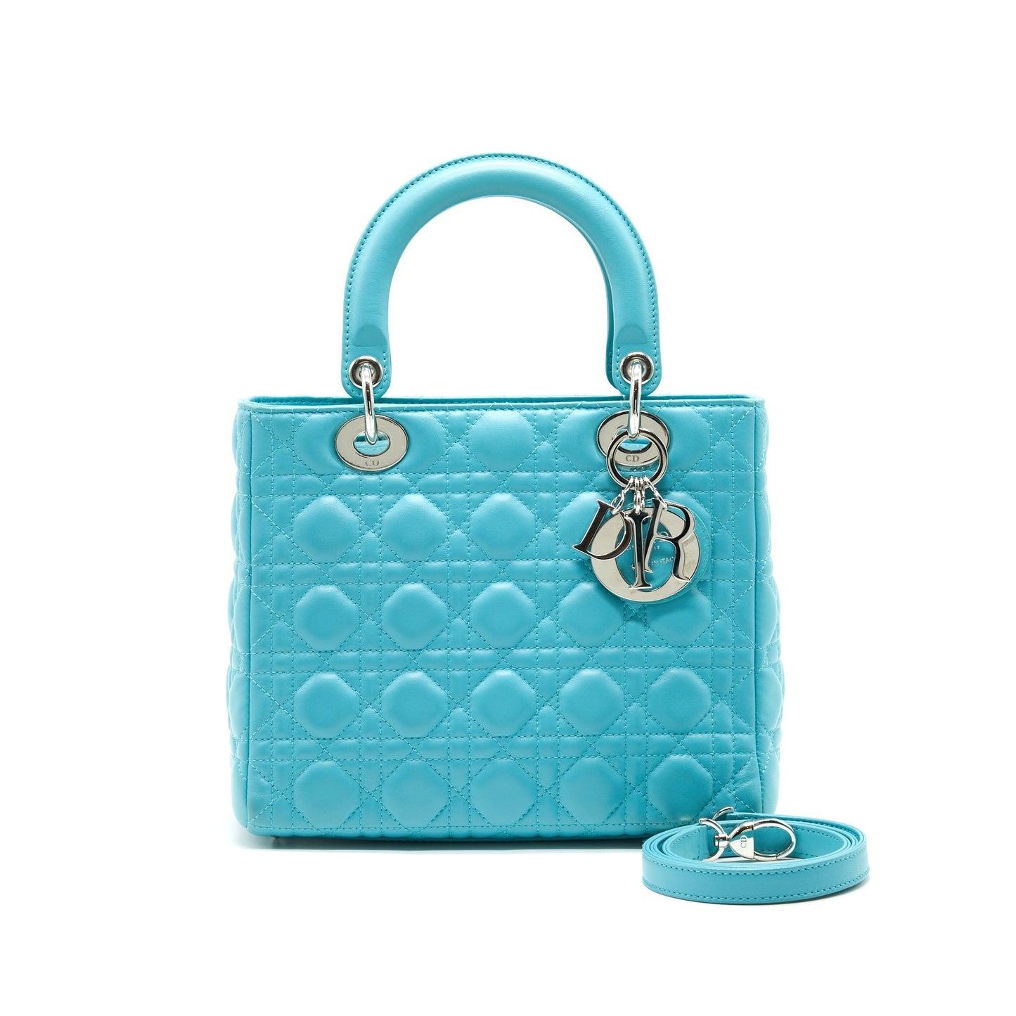 Dior Medium Lady Dior Lambskin Blue
