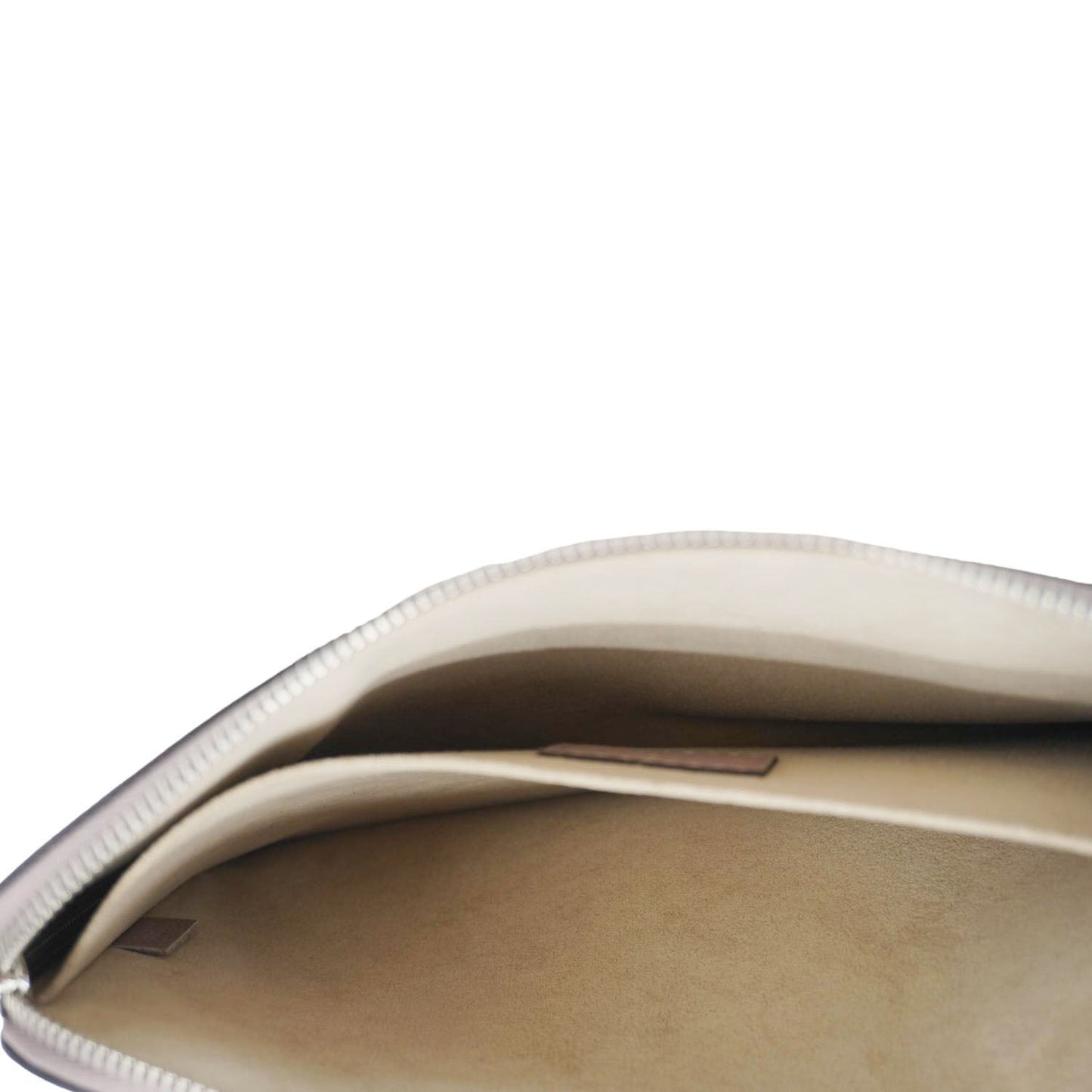 LOUIS VUITTON Pochette Jour Leather Pouch Taupe