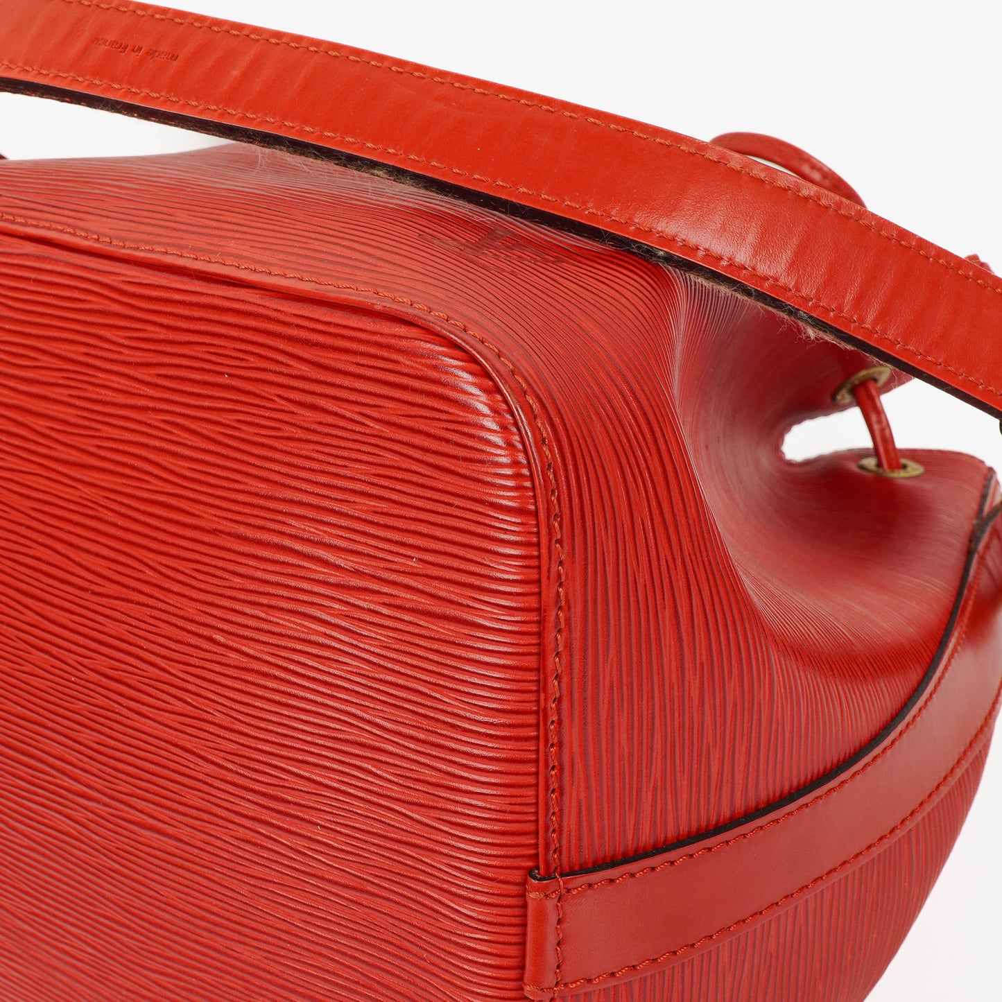 Louis Vuitton Petit Noe Red EPI Leather Shoulder Bag