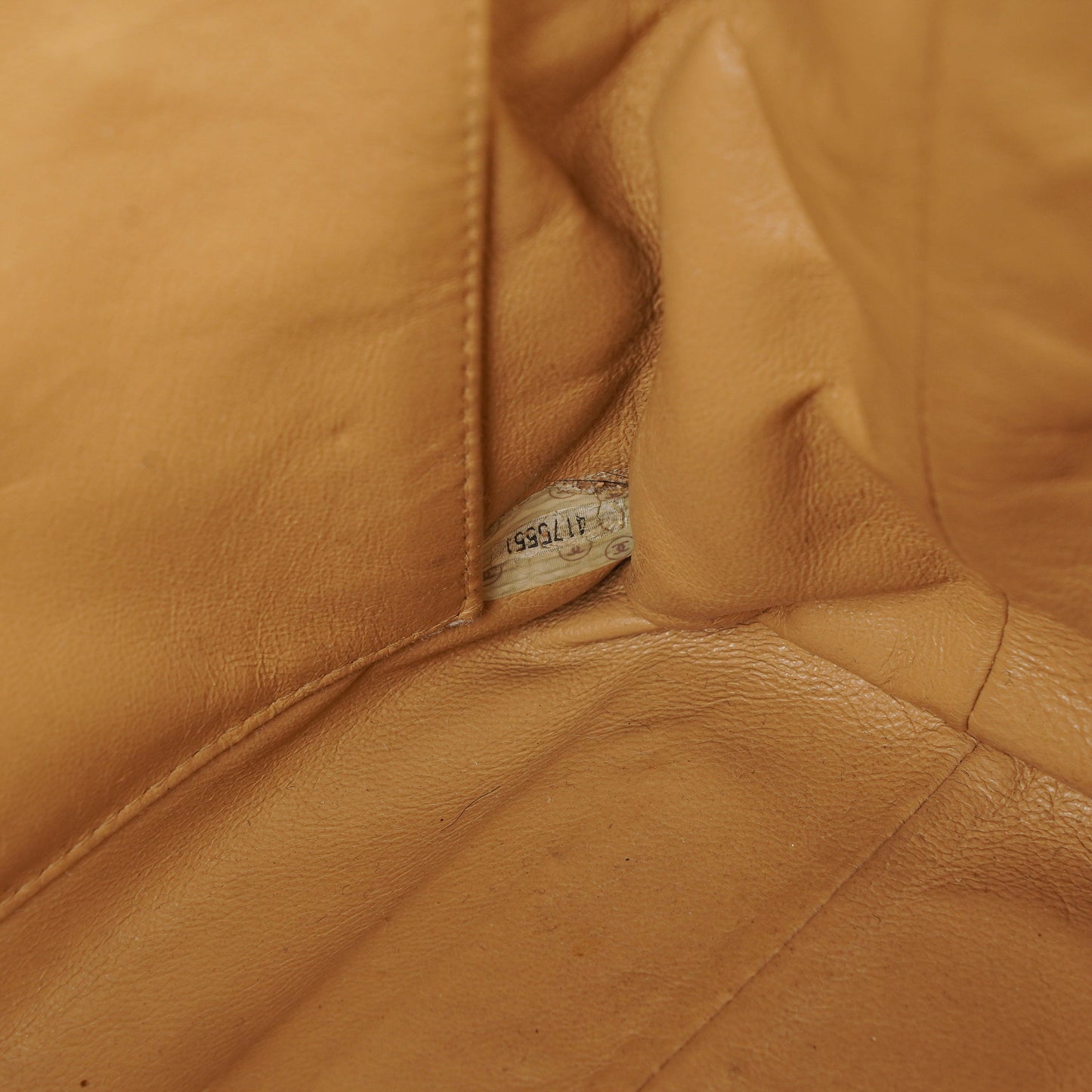 Chanel Beige Quilted Calfskin Tote Bag