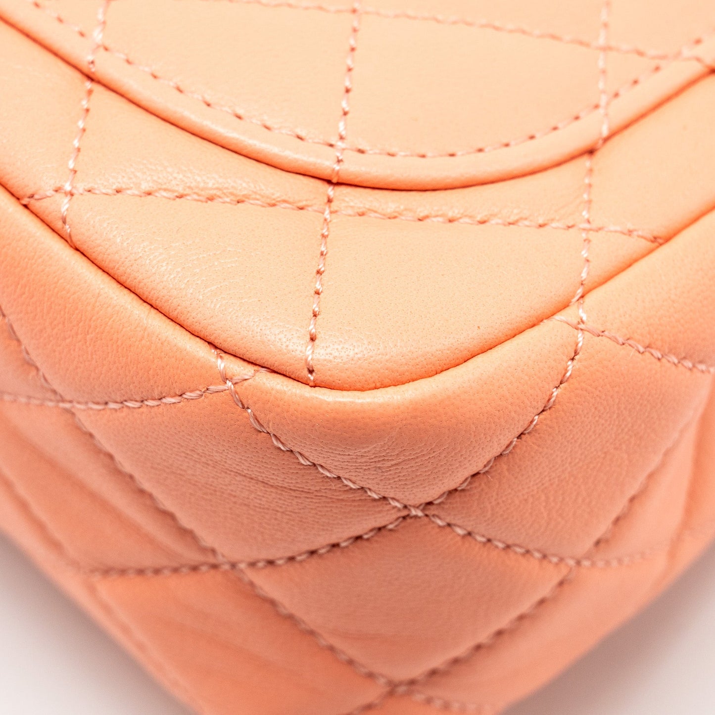 Chanel Pearl Crush Mini Square Lambskin Coral  (Microchip)