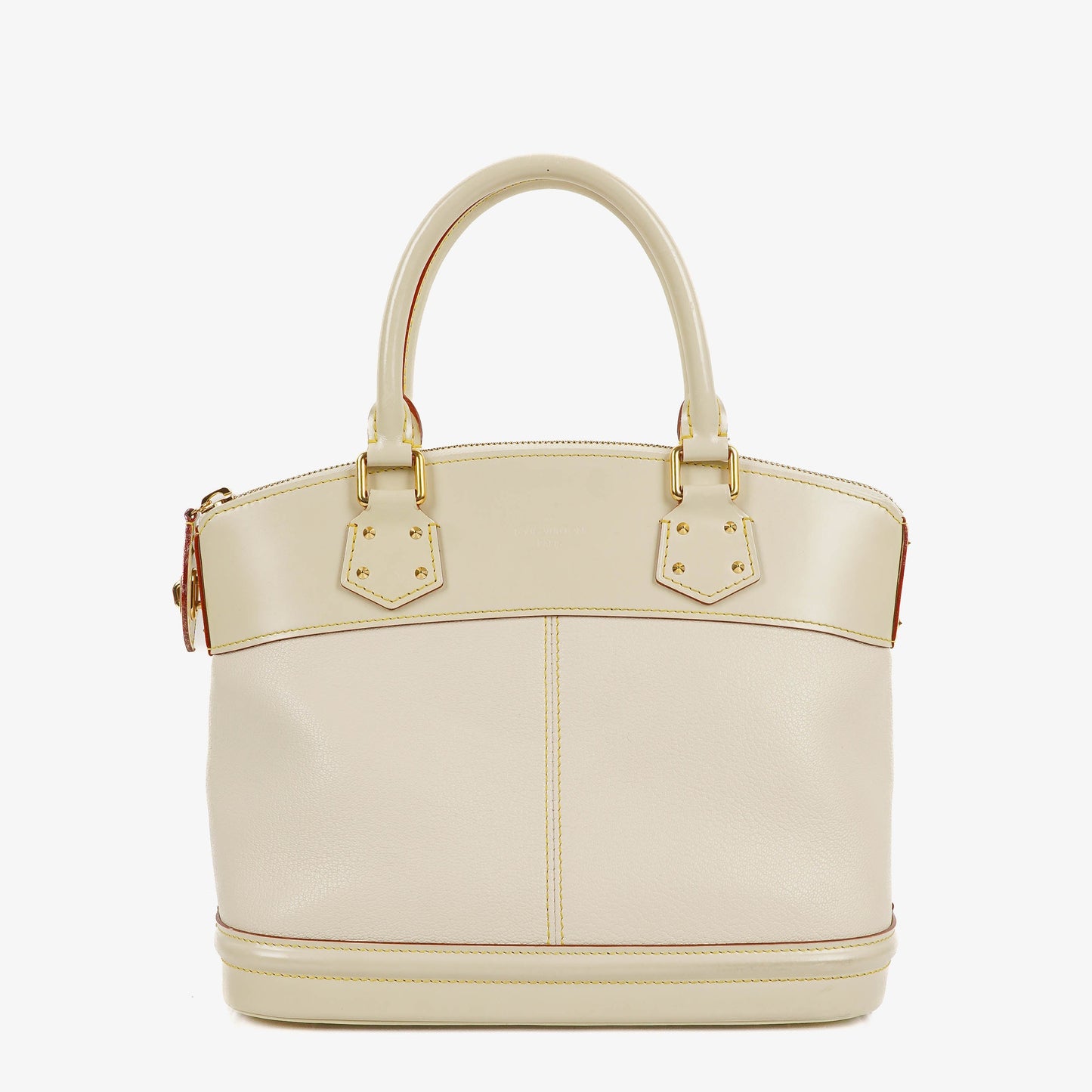 Louis Vuitton Lockit White Suhali Leather Bag