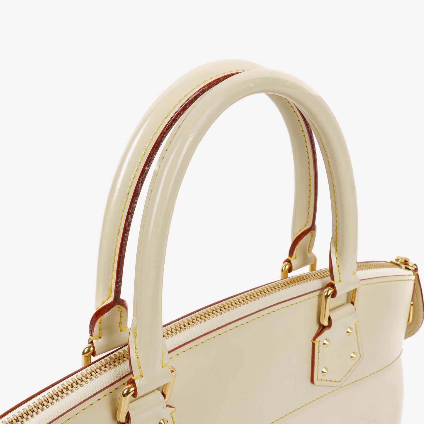 Louis Vuitton Lockit White Suhali Leather Bag