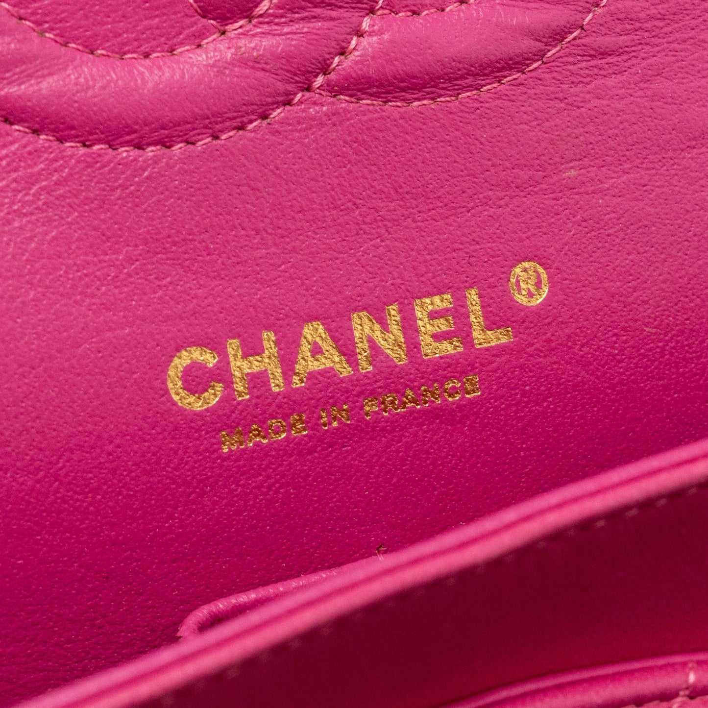 Chanel Medium chevron Classic Double flap bag lambskin pink