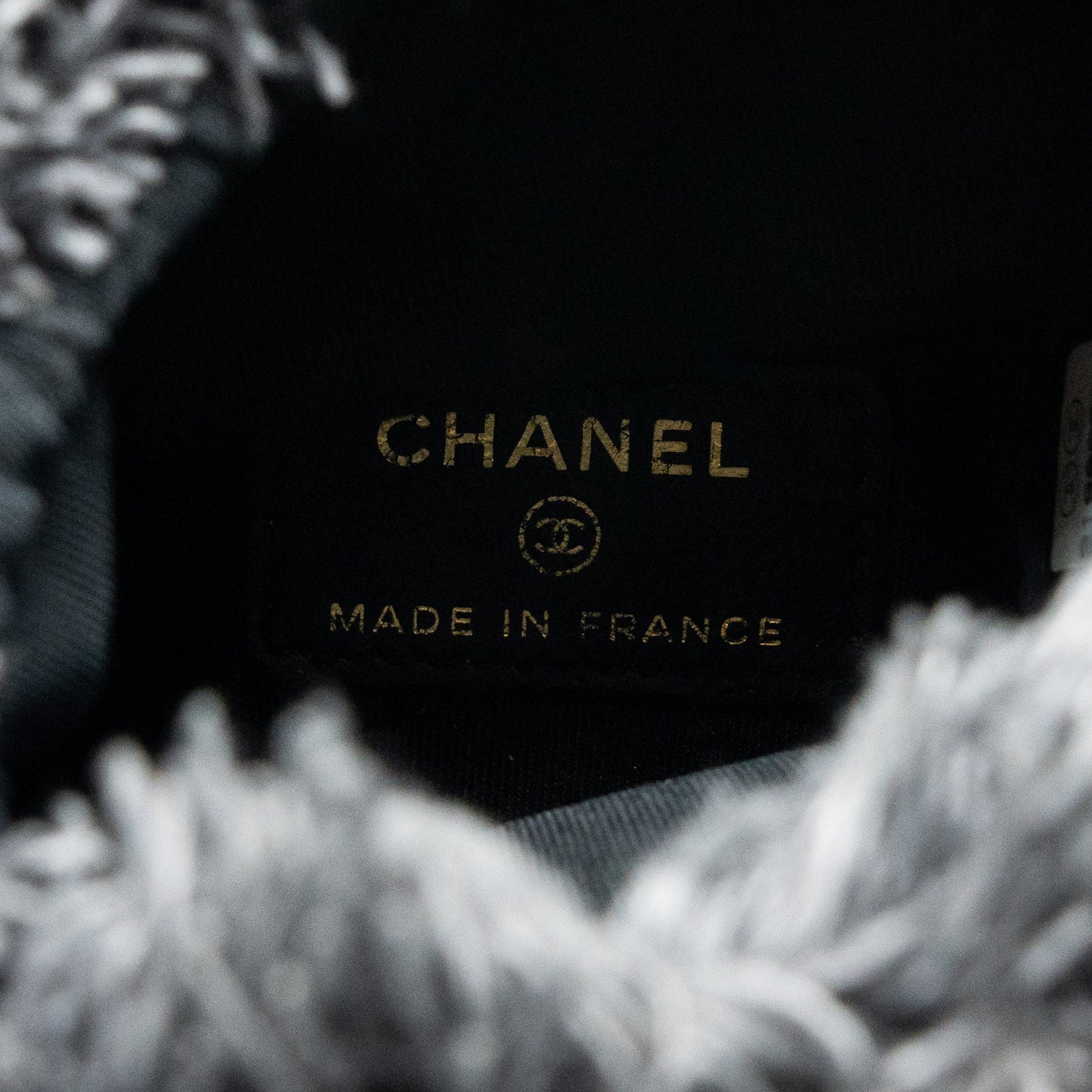 Chanel Super Mini Bucket Bag Black Denim L