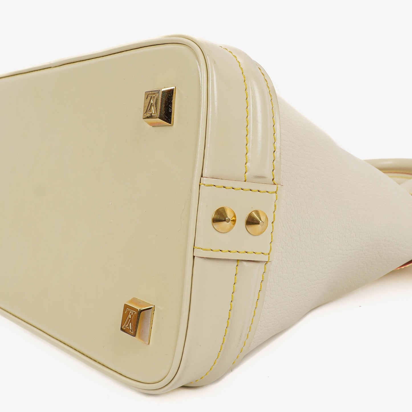 Louis Vuitton Lockit White Suhali Leather Bag