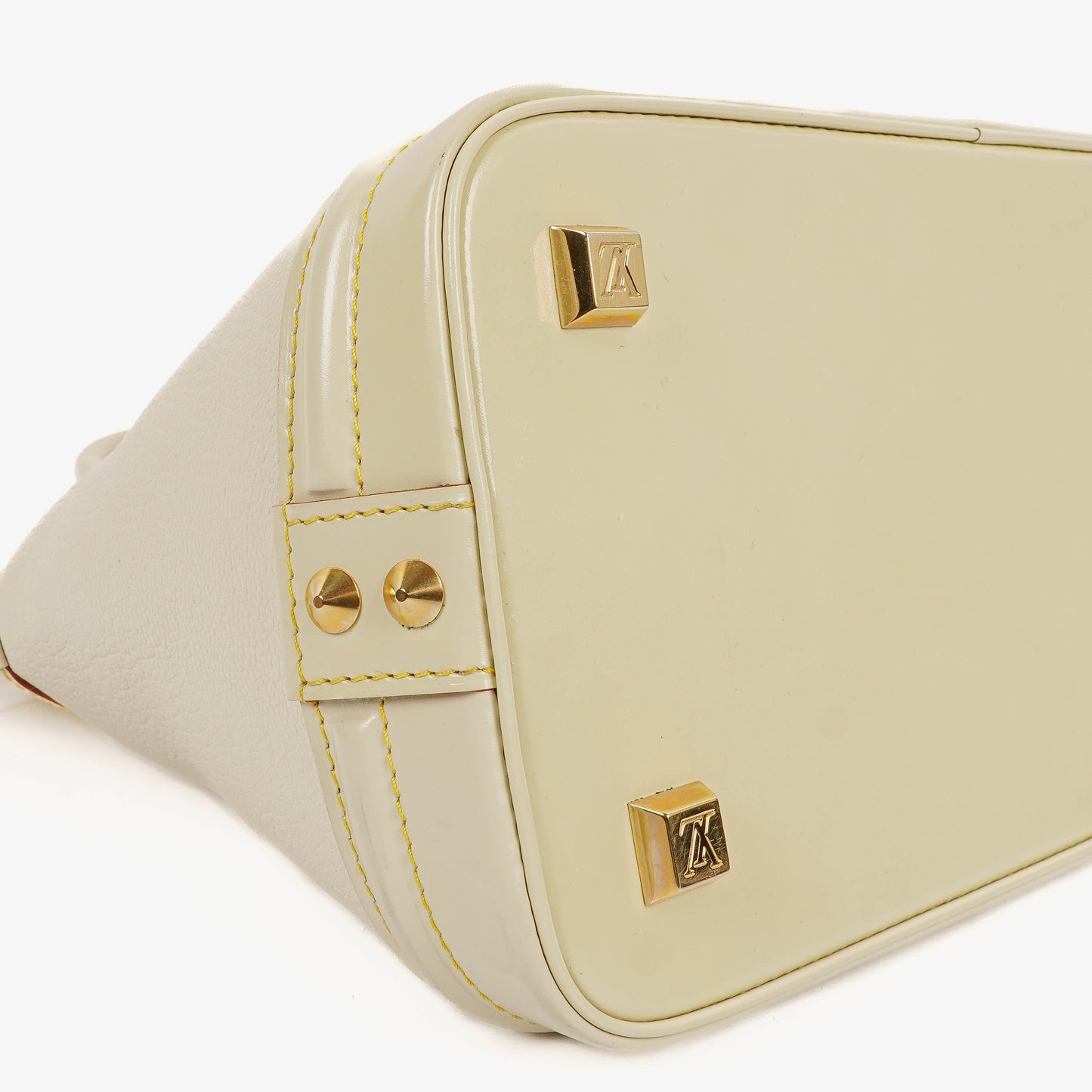 Louis Vuitton Lockit White Suhali Leather Bag