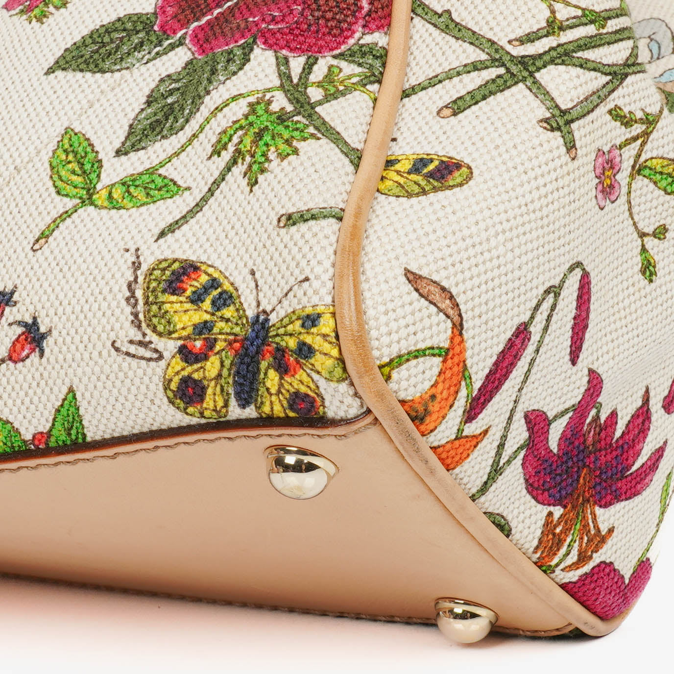 Gucci Floral Jackie Bardot Hobo Bag