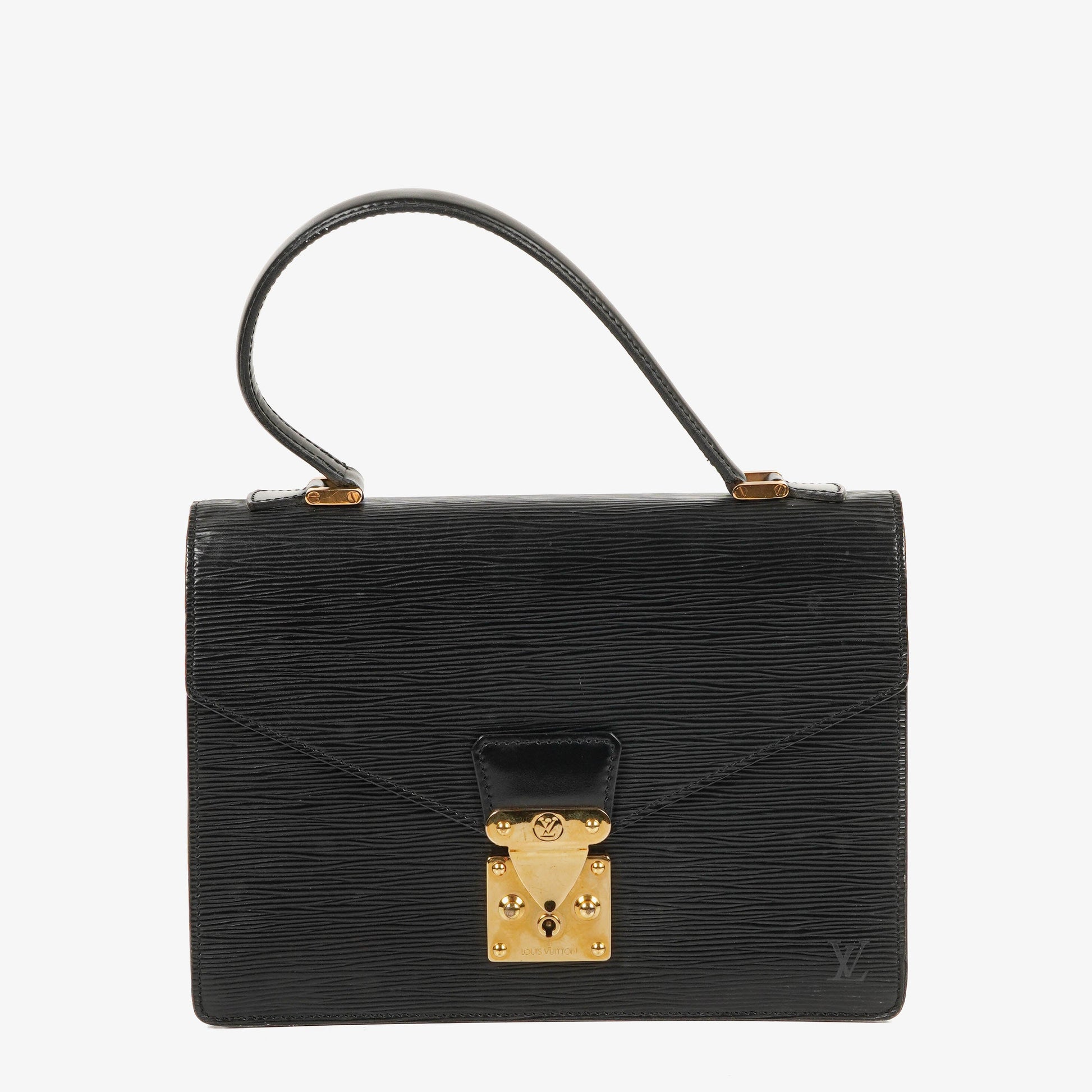 Louis Vuitton Concorde Black EPI Leather Bag