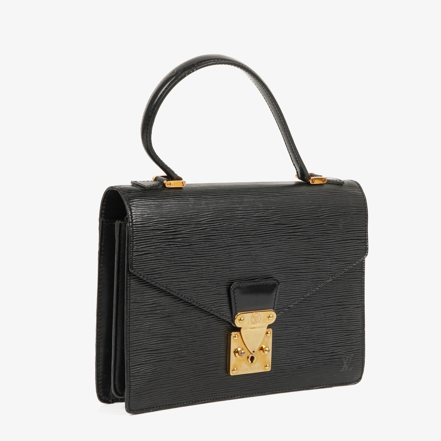 Louis Vuitton Concorde Black EPI Leather Bag
