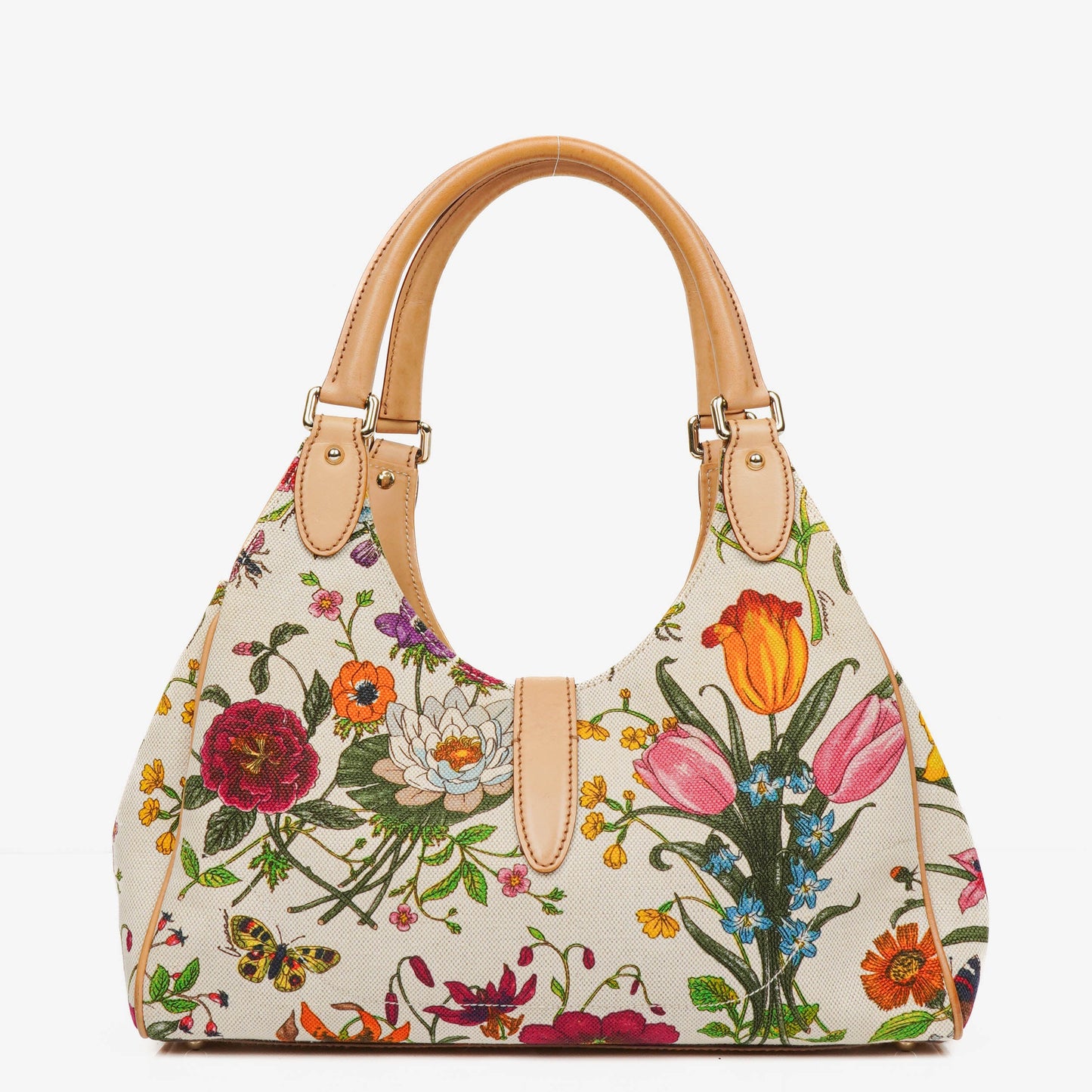 Gucci Floral Jackie Bardot Hobo Bag