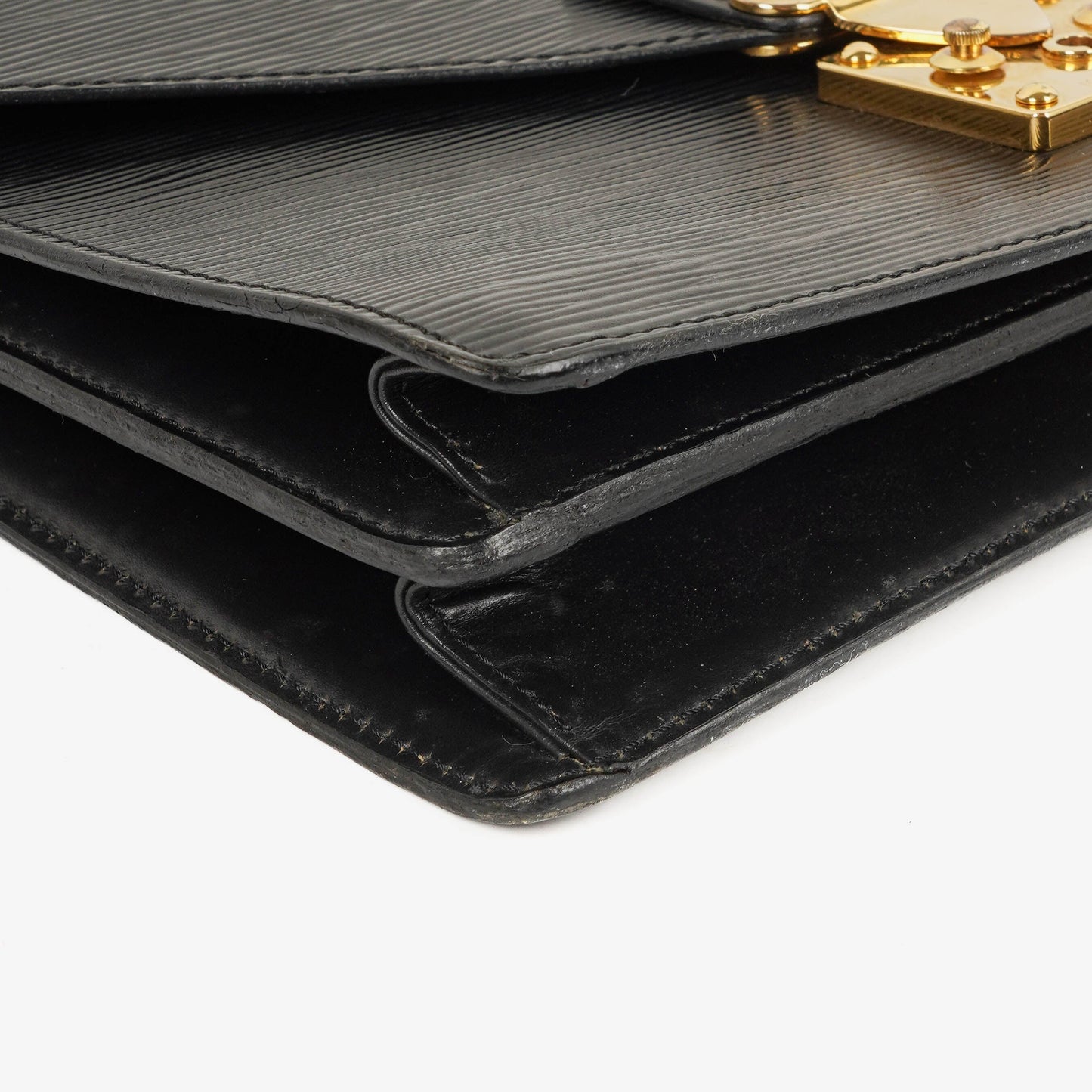 Louis Vuitton Concorde Black EPI Leather Bag