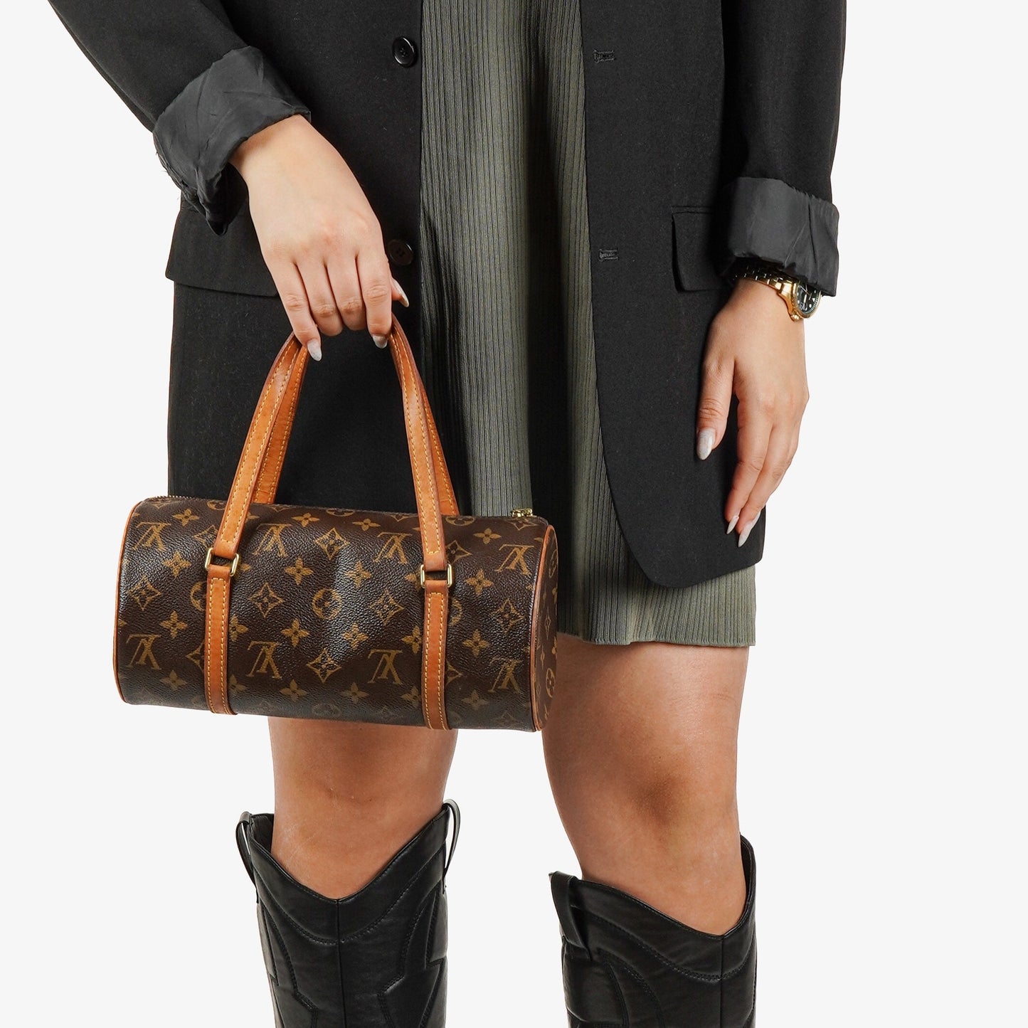 Louis Vuitton Papillon 25  Monogram Canvas Handbag