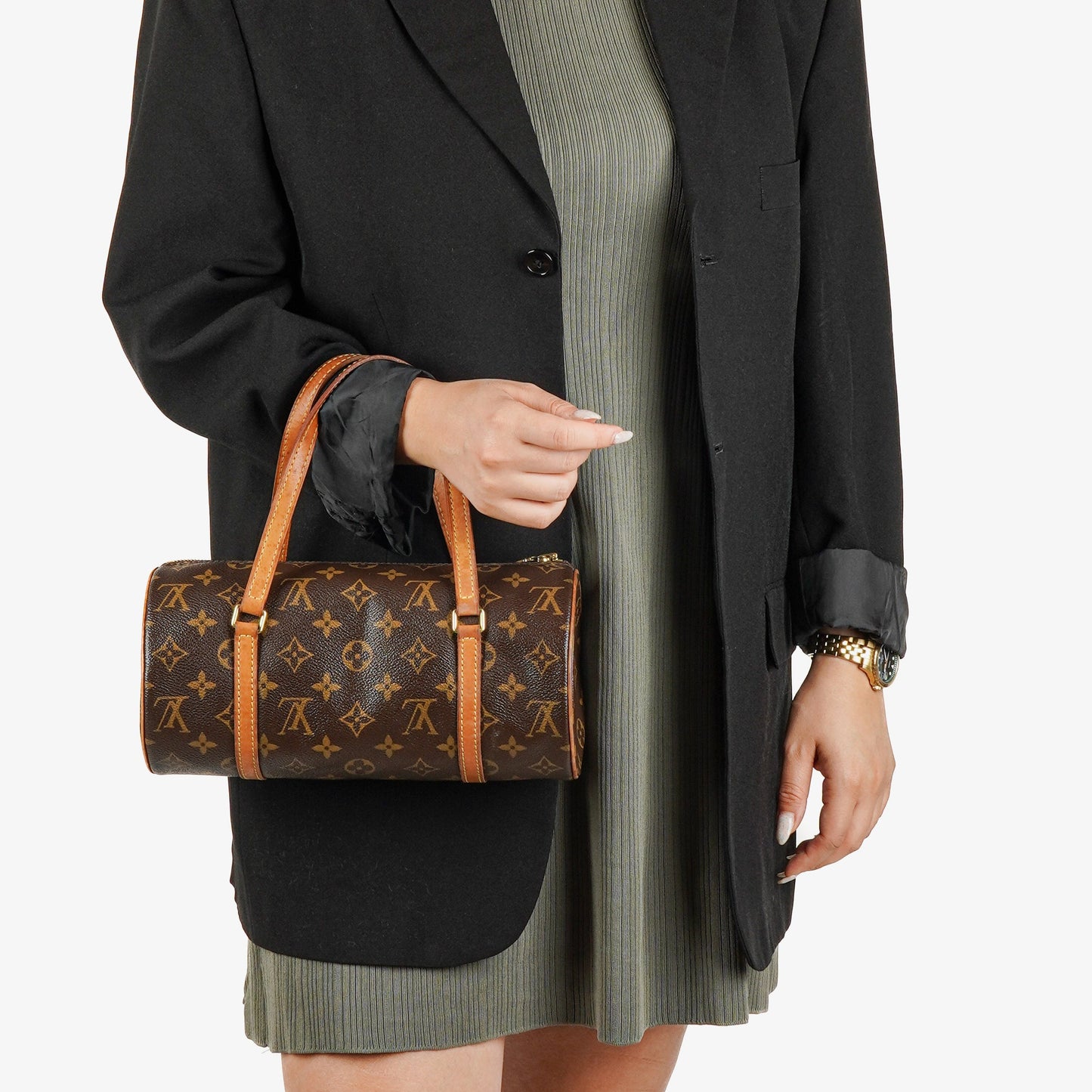 Louis Vuitton Papillon 25  Monogram Canvas Handbag