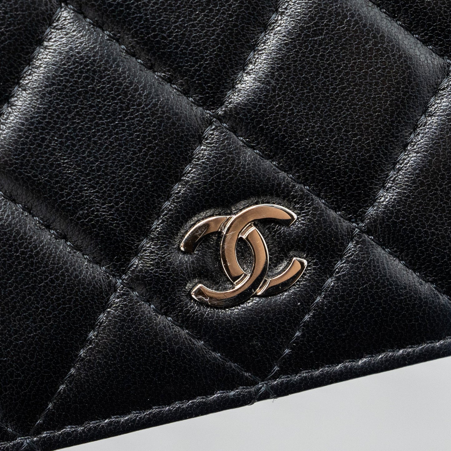 Chanel Long Wallet lambskin Black