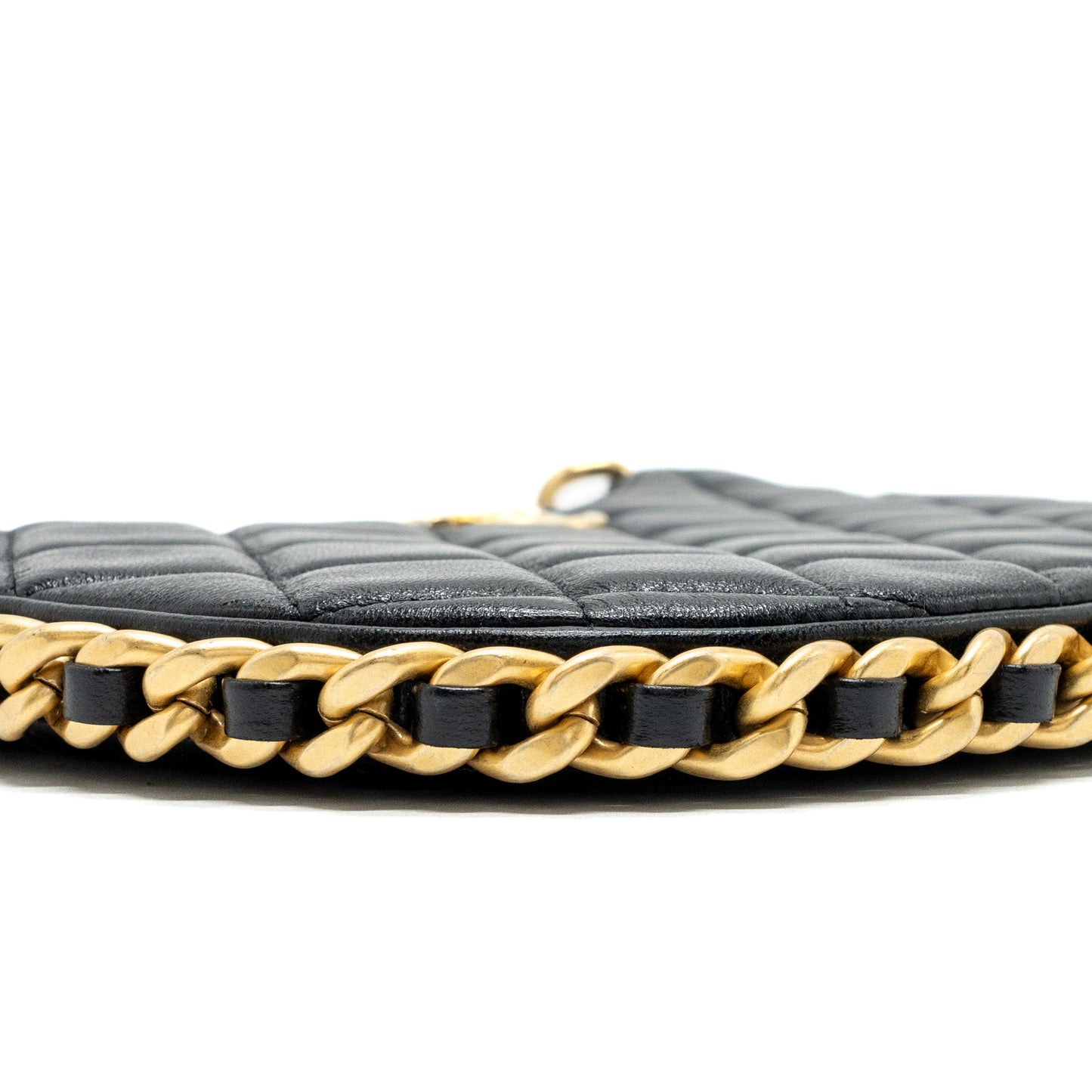 Chanel Hobo Shoulder Bag Lambskin Black (Microchip)