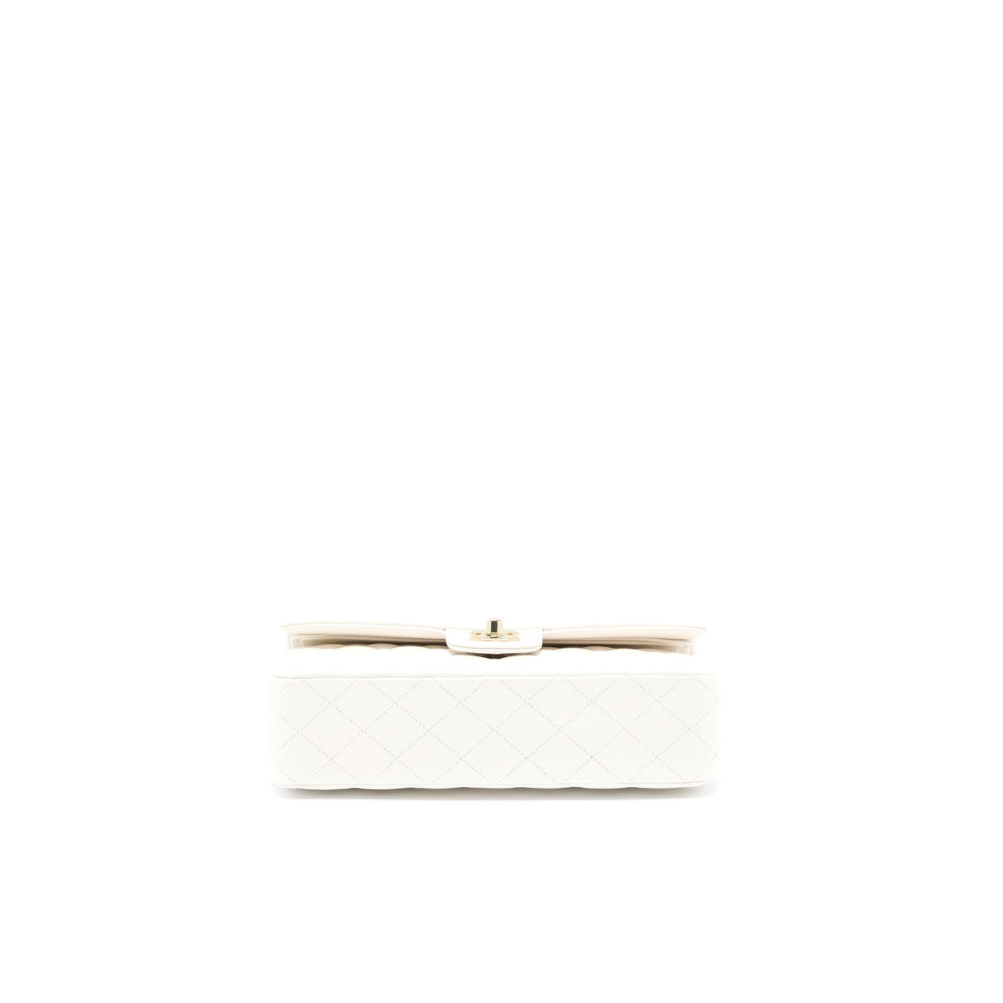 Chanel Medium Classic Double Flap Bag Caviar White L
