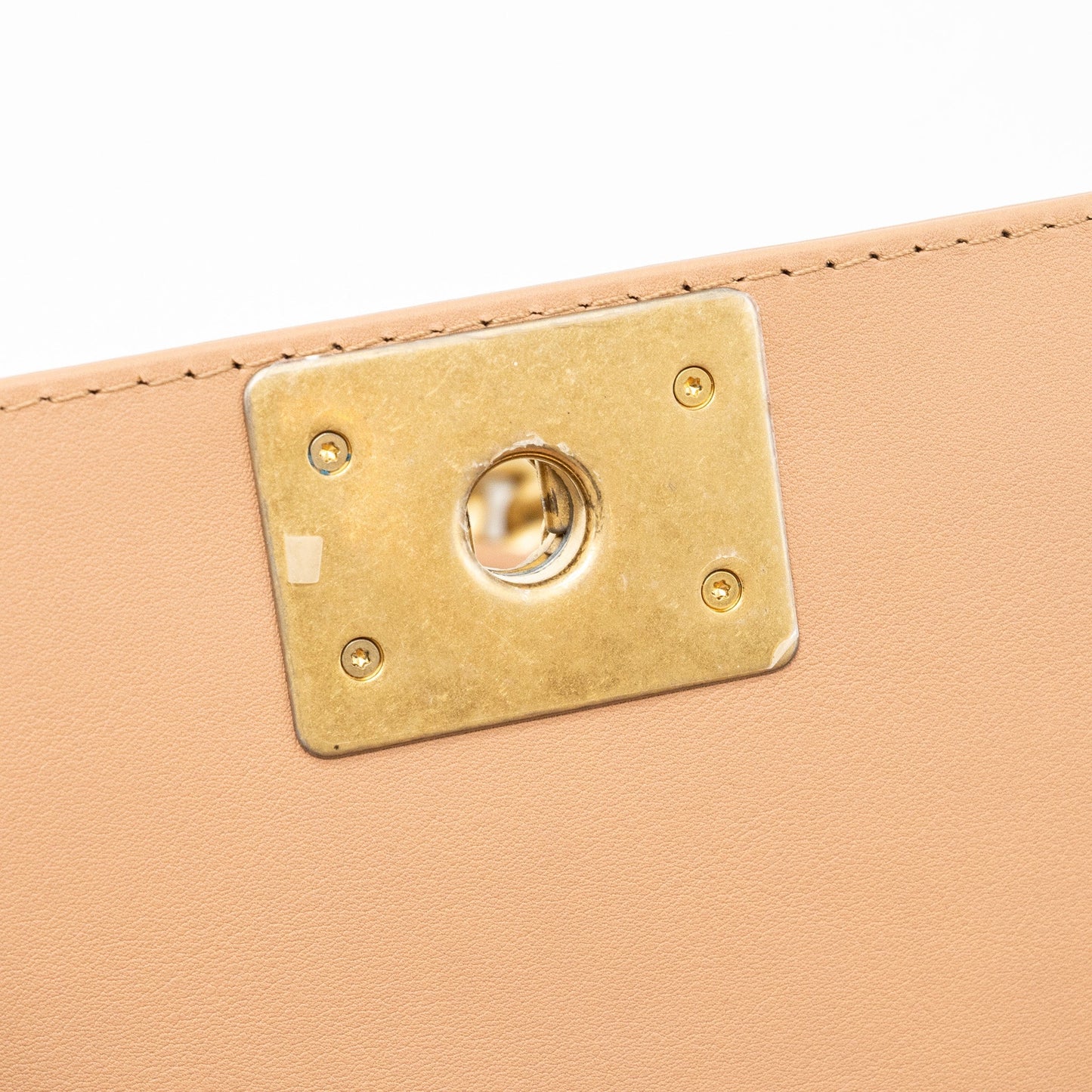 Chanel Small Boy Bag limited edition Calfskin Dark Beige
