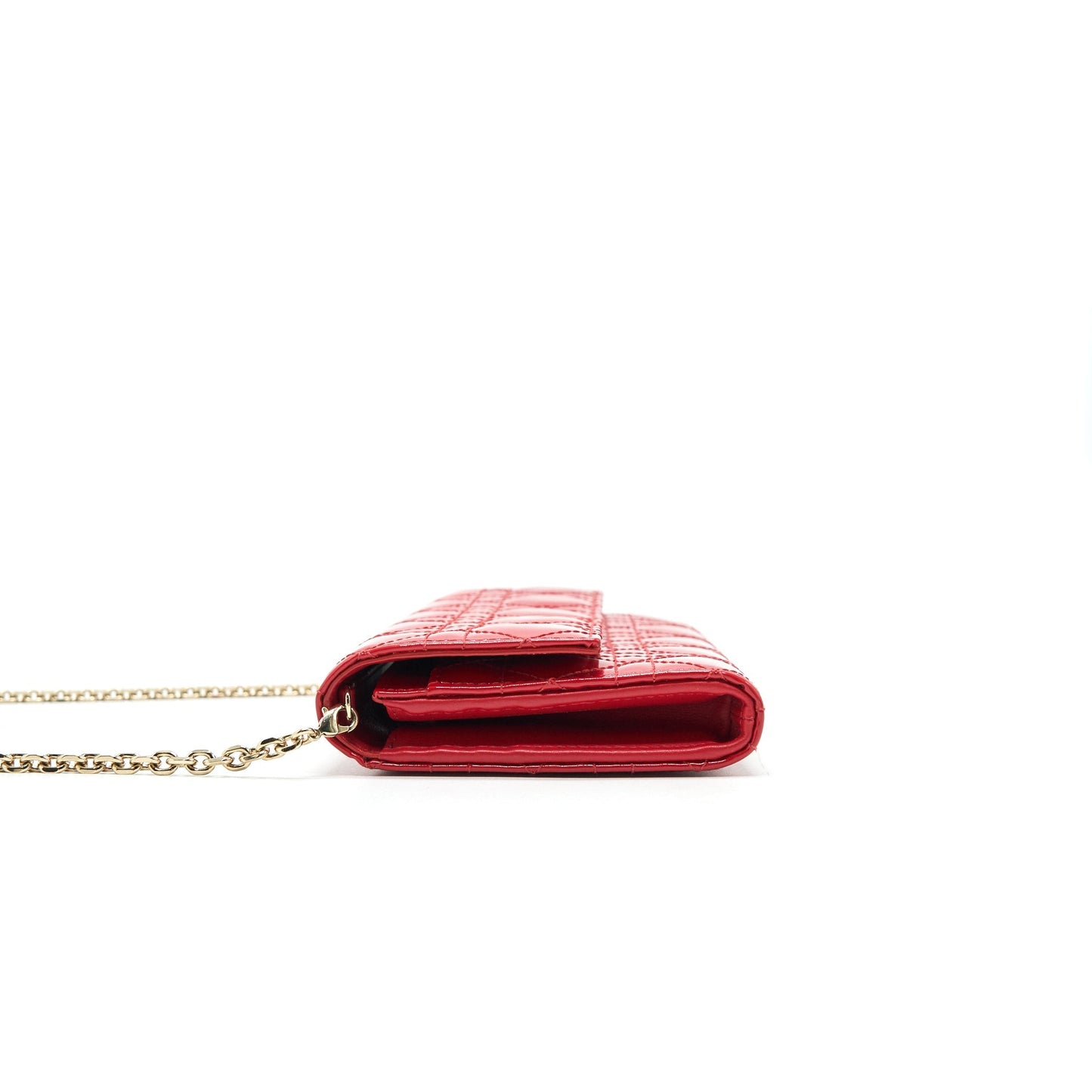 Dior Lady Dior Wallet on Chain Red