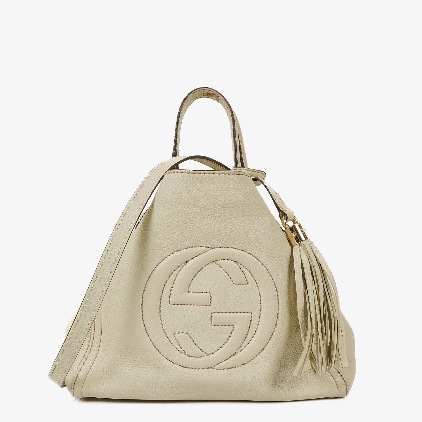 Gucci Soho Neutral Leather Tote Bag