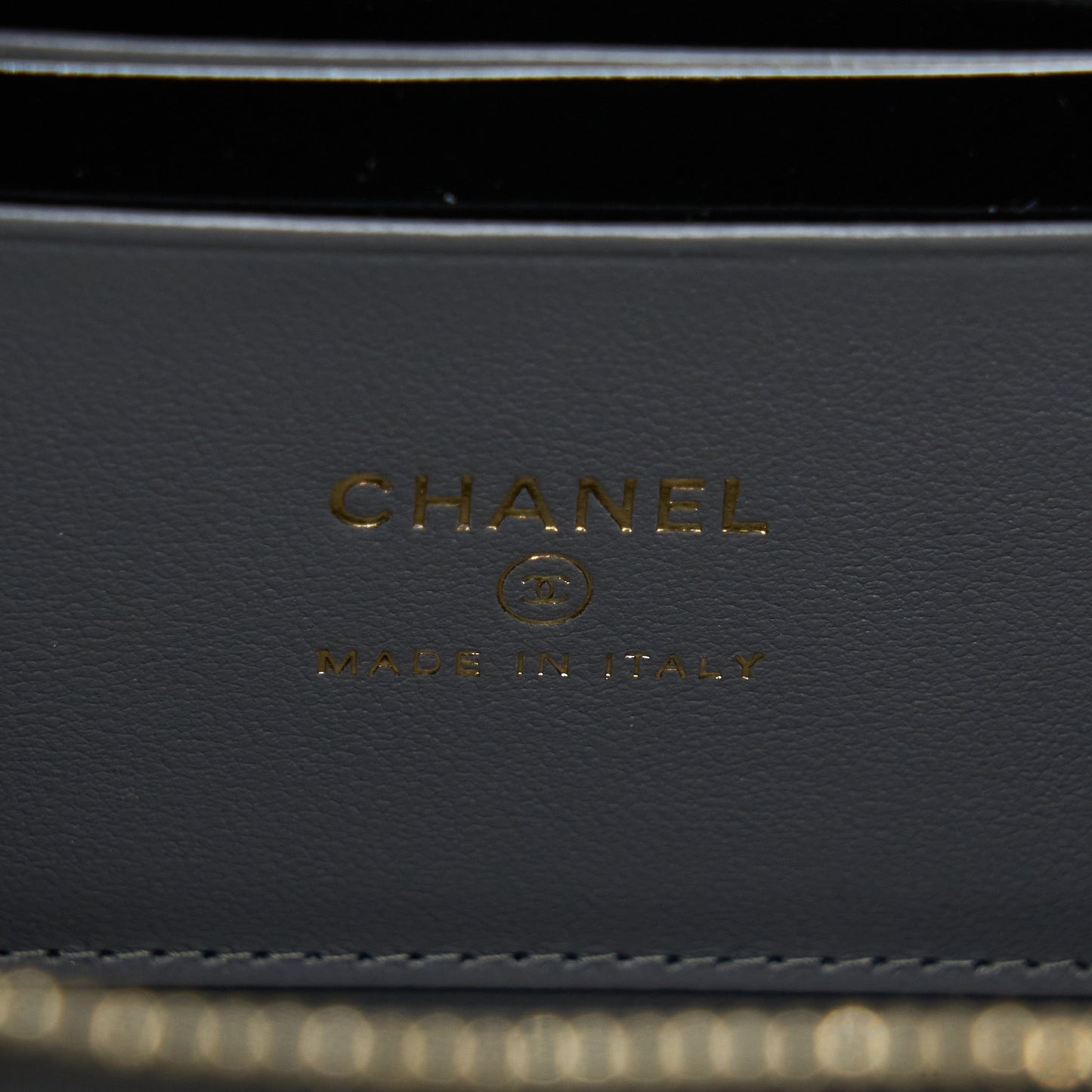 Chanel 22A Top Handle Long Vanity With Chain Grey