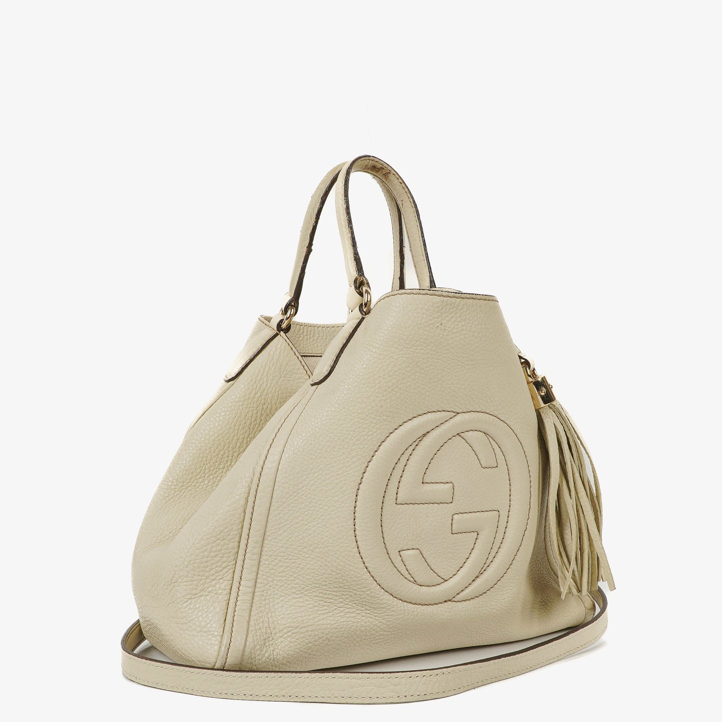 Gucci Soho Neutral Leather Tote Bag