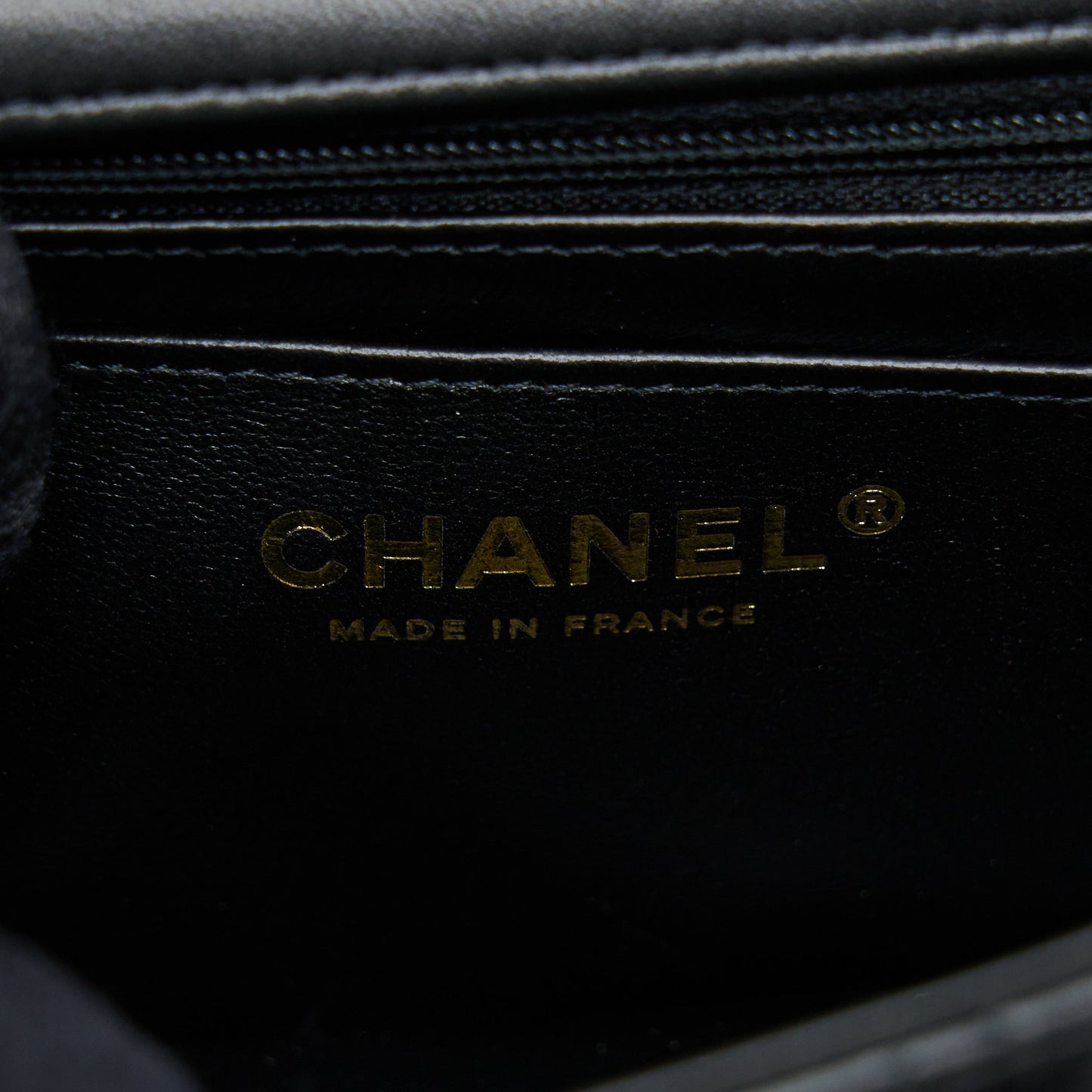 Chanel 22A Top Handle Mini Rectangular Flap Bag Lambskin Black