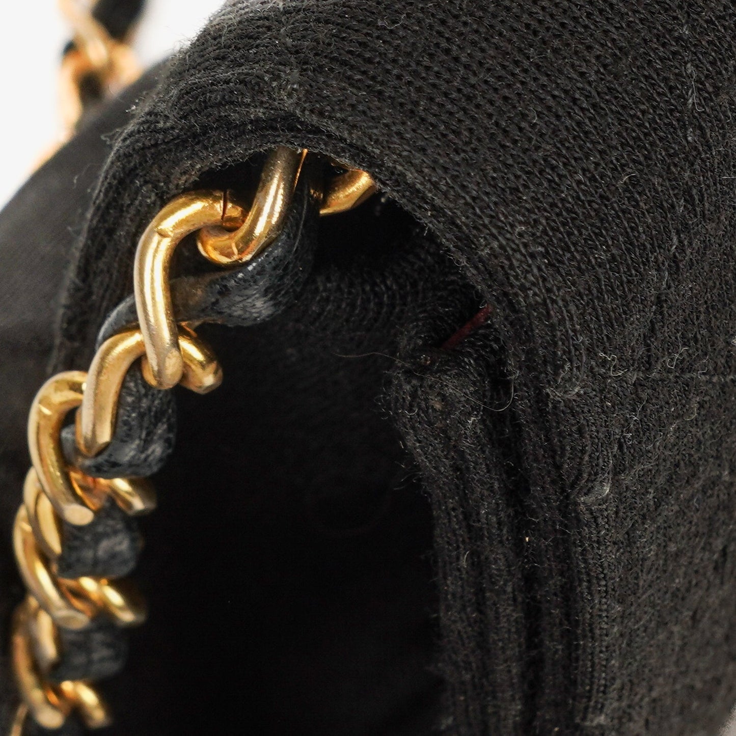 Chanel Classic Full Flap Bag Black Quilted Jersey With 24K Gold-Plated Hardware