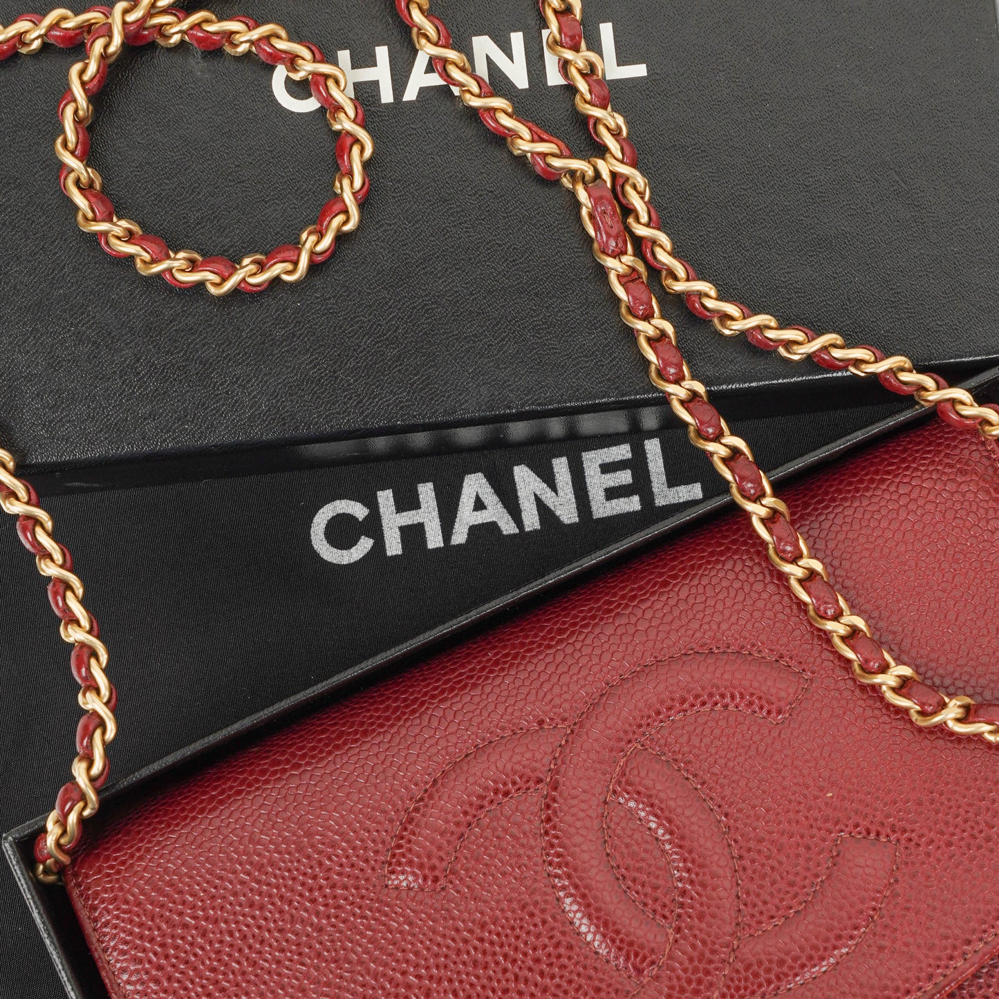 Chanel Timeless Wallet on Chain Caviar Leather WOC