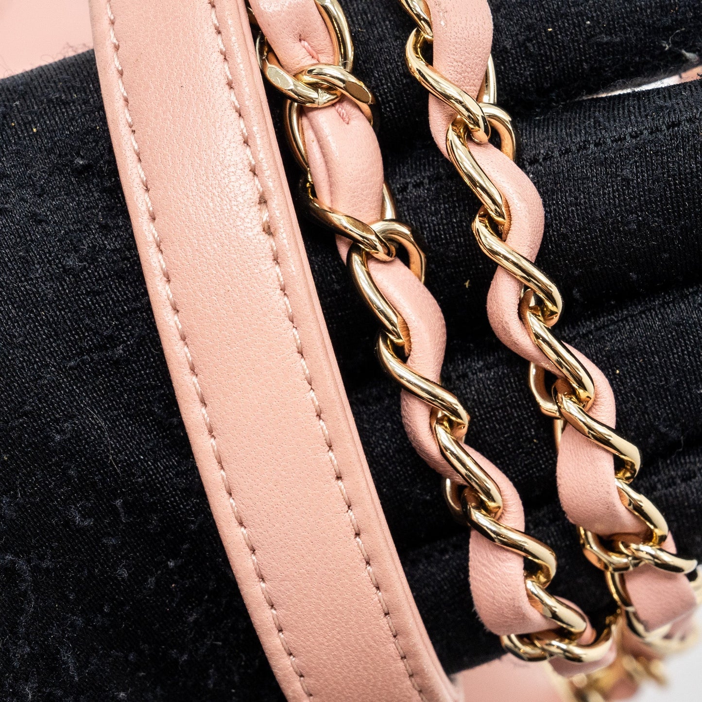 Chanel Chevron Trendy CC Top Handle Flap Bag Lambskin Light Pink L
