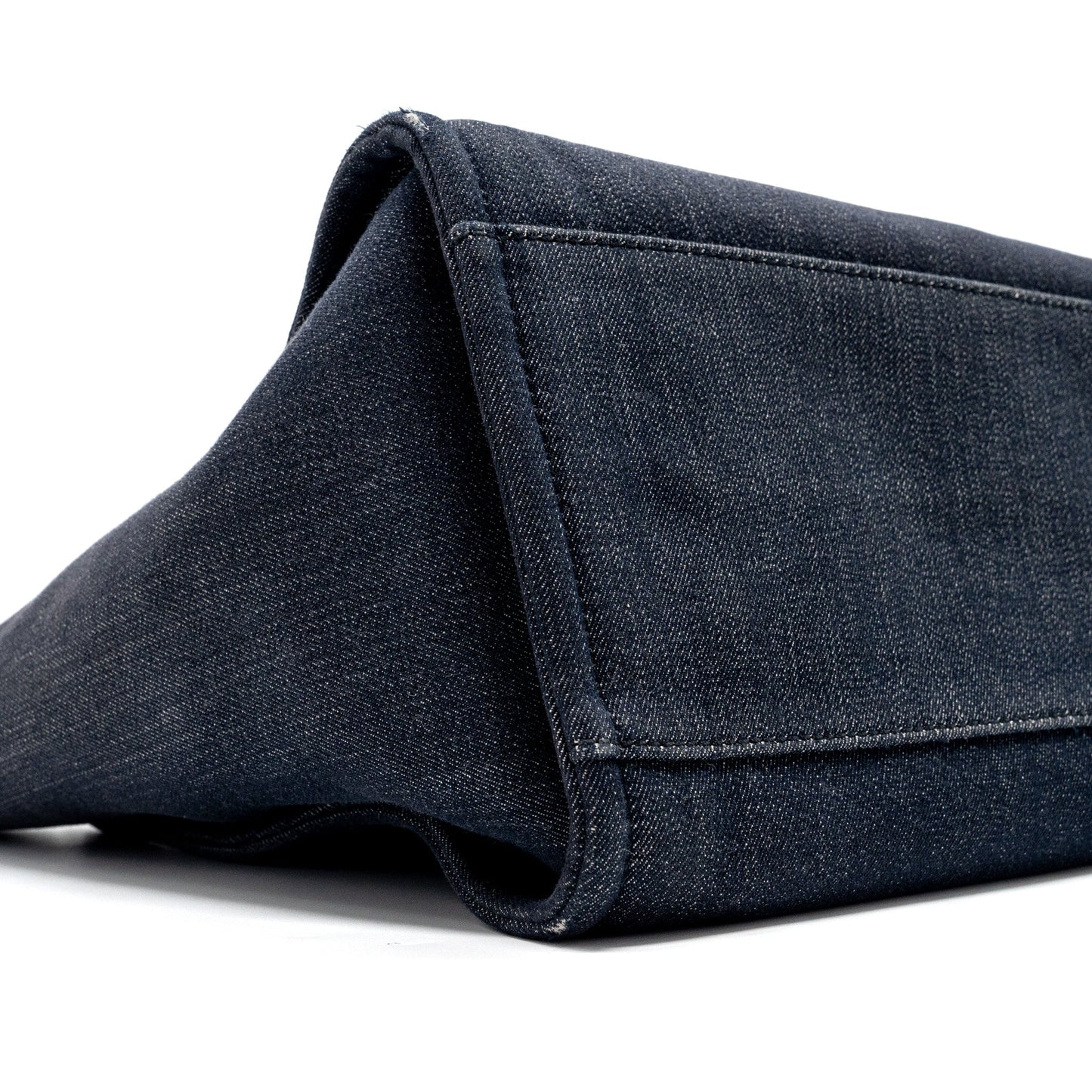 Chanel Deauville Tote Bag Canvas Blue Denim