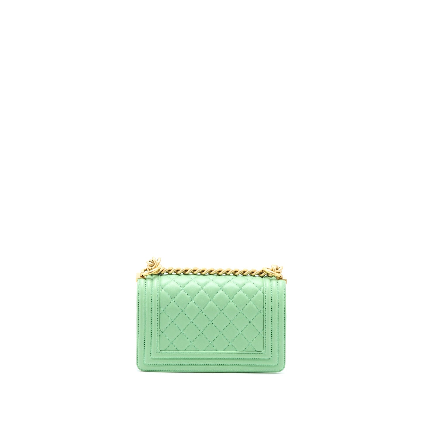 Chanel Small Boy Bag Calfskin Green