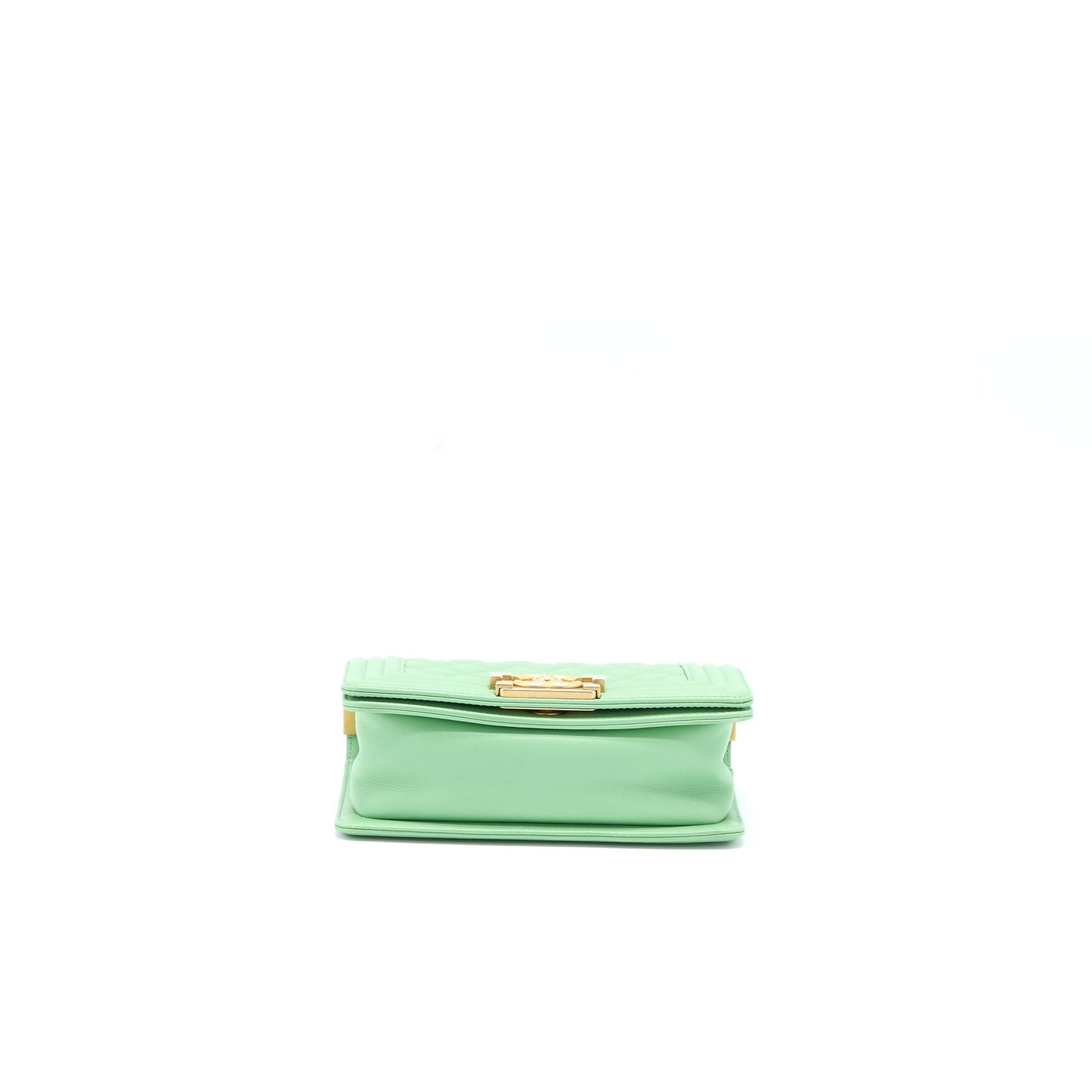 Chanel Small Boy Bag Calfskin Green