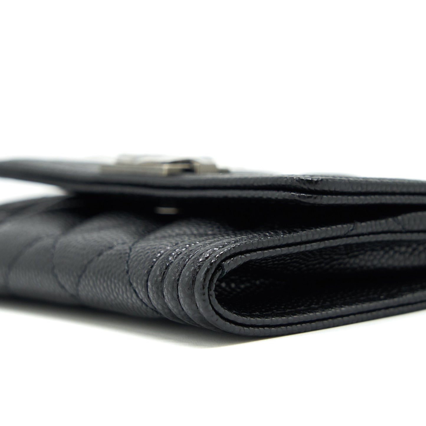 Chanel Boy Cardholder Caviar Black Ruthenium