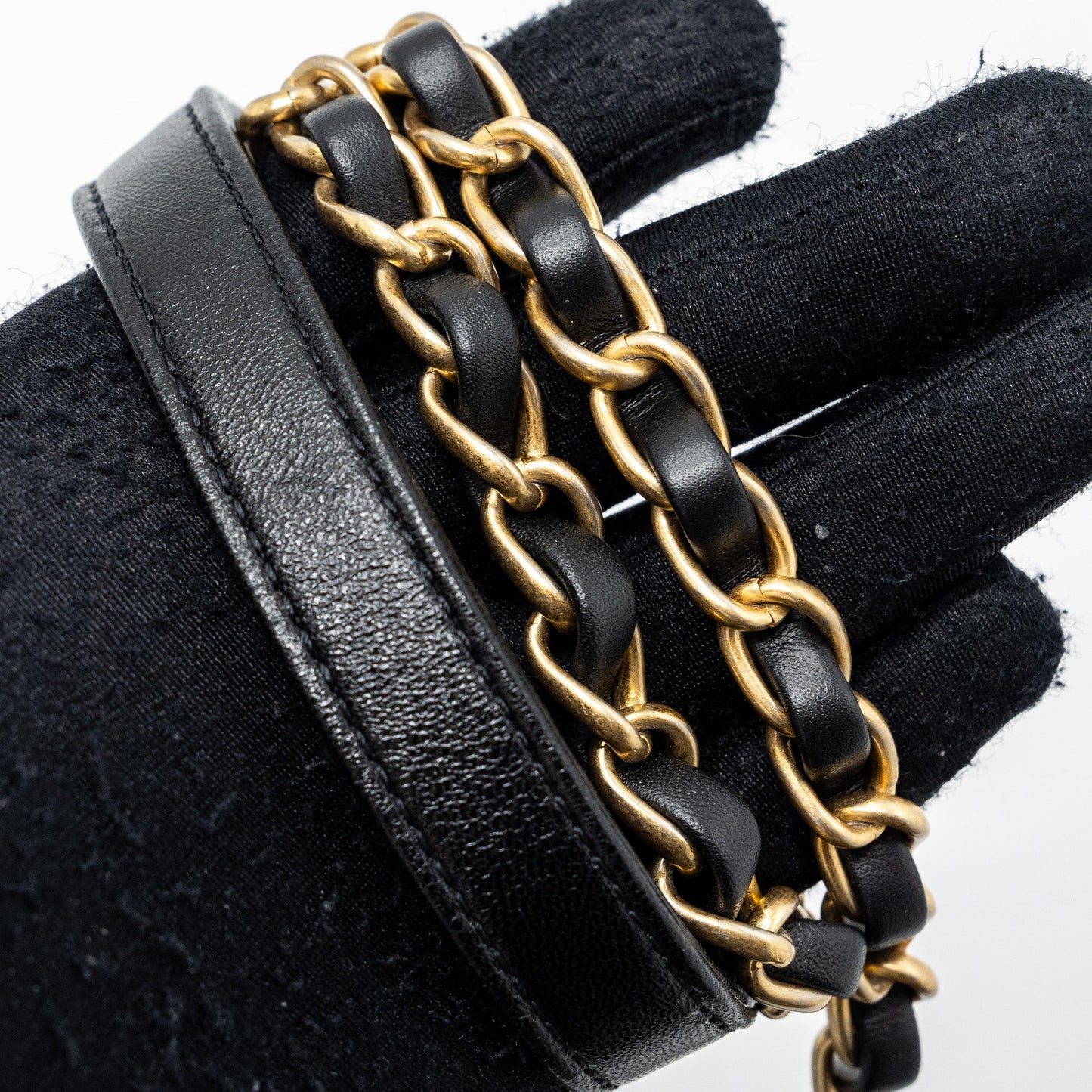 Chanel 23s Coco Love Flap Bag Lambskin Black Brushed (Microchip)